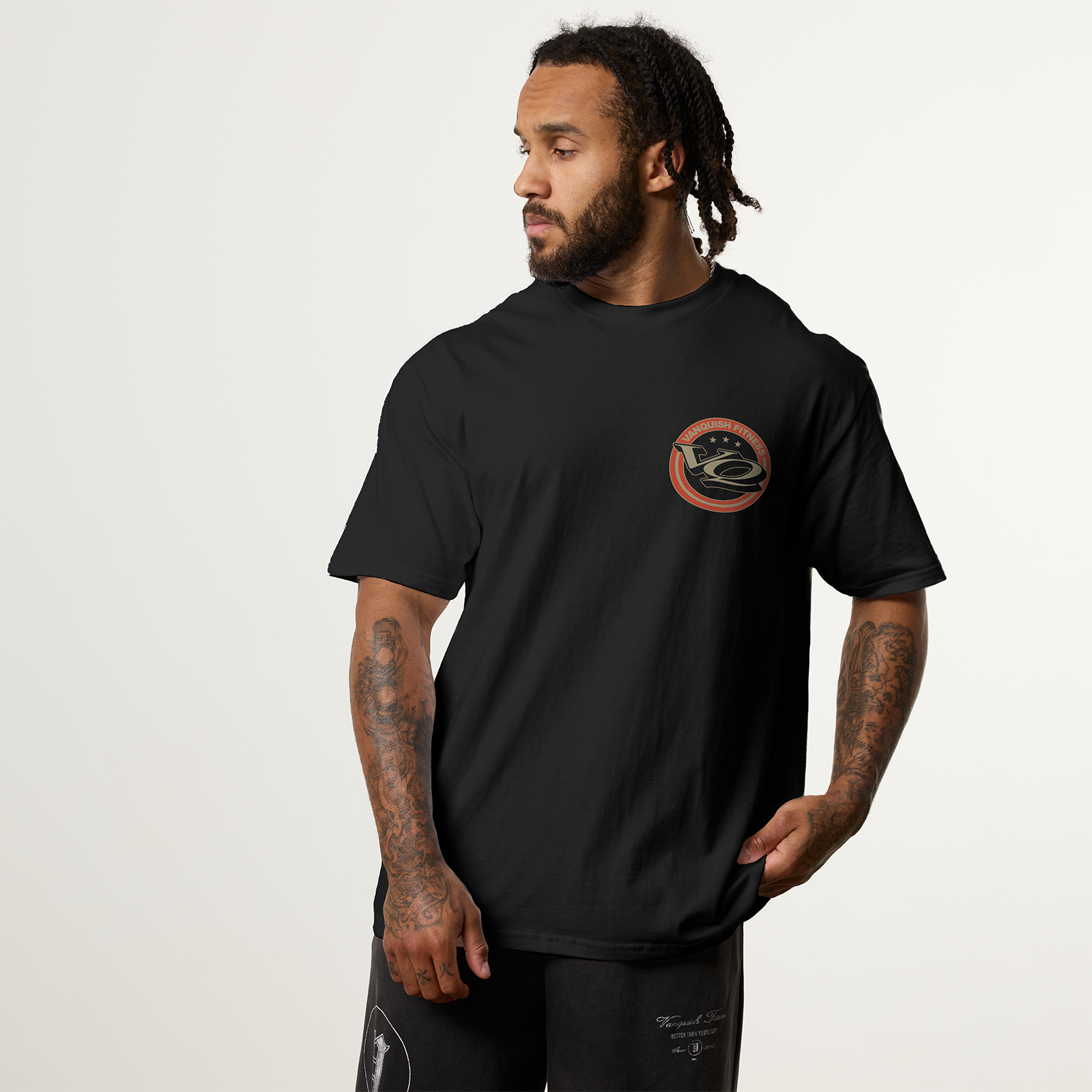 REVOLVE GLOBALLY RENOWNED BLACK OVERSIZED TEE