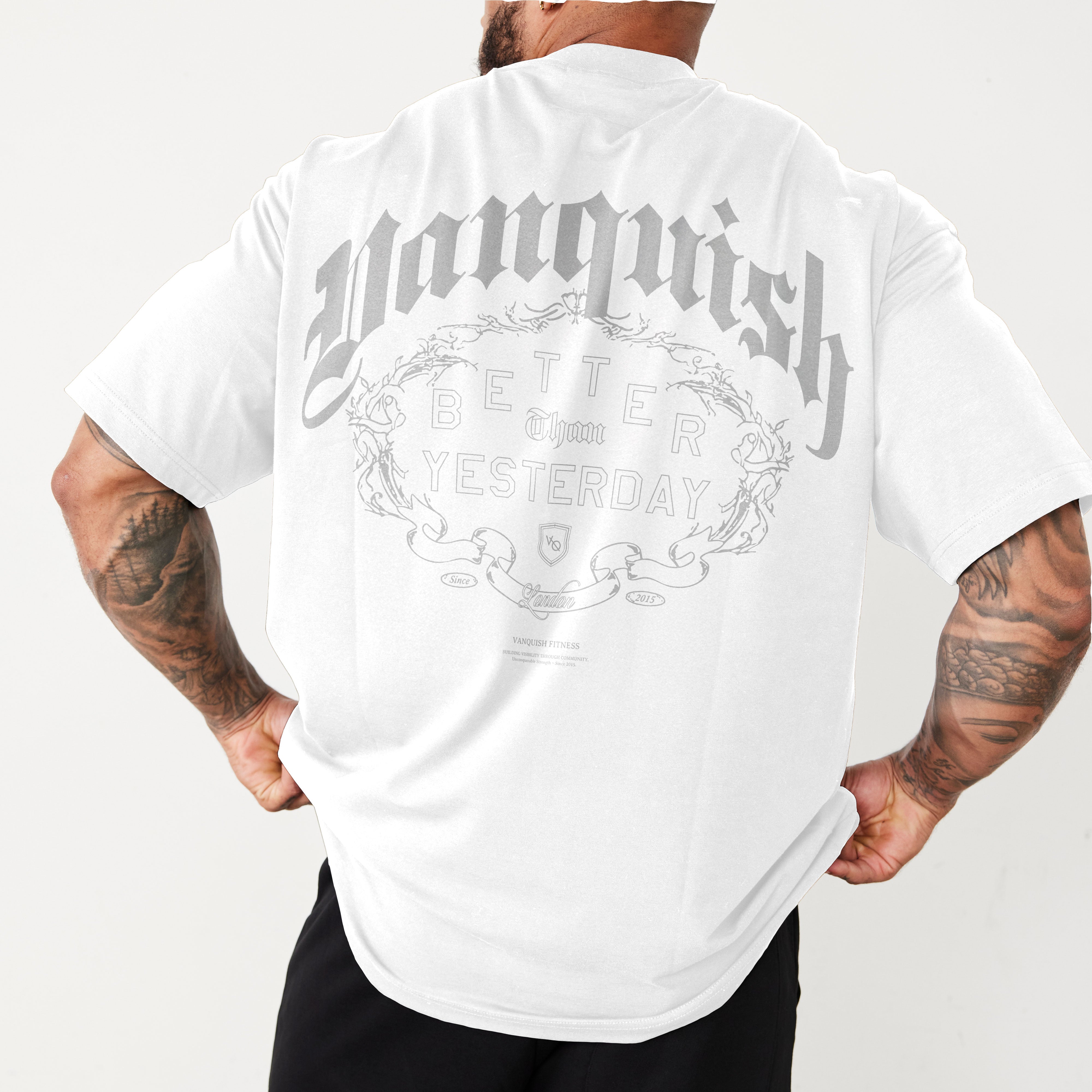 Vanquish Revolve Wreath White Oversized T Shirt