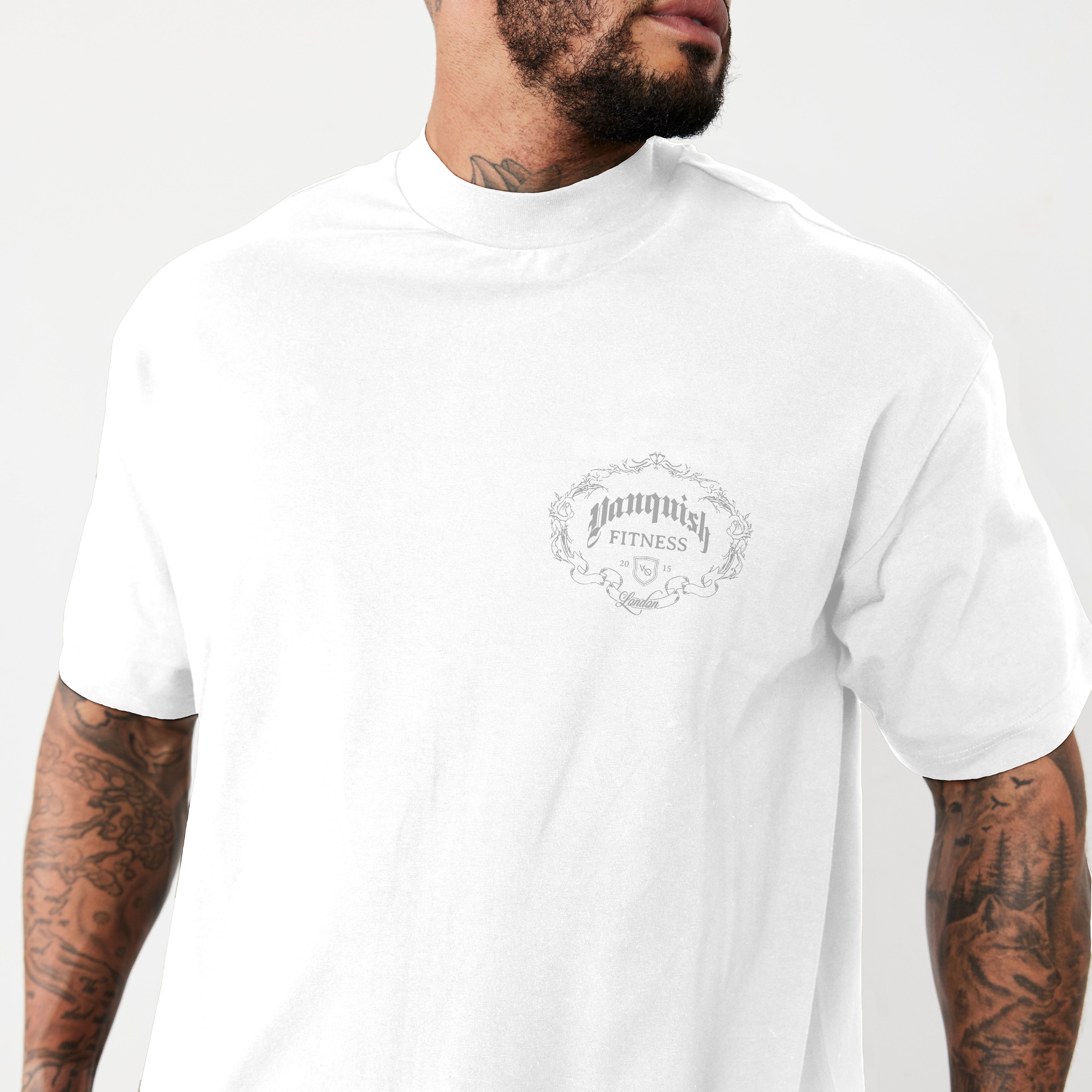 Vanquish Revolve Wreath White Oversized T Shirt