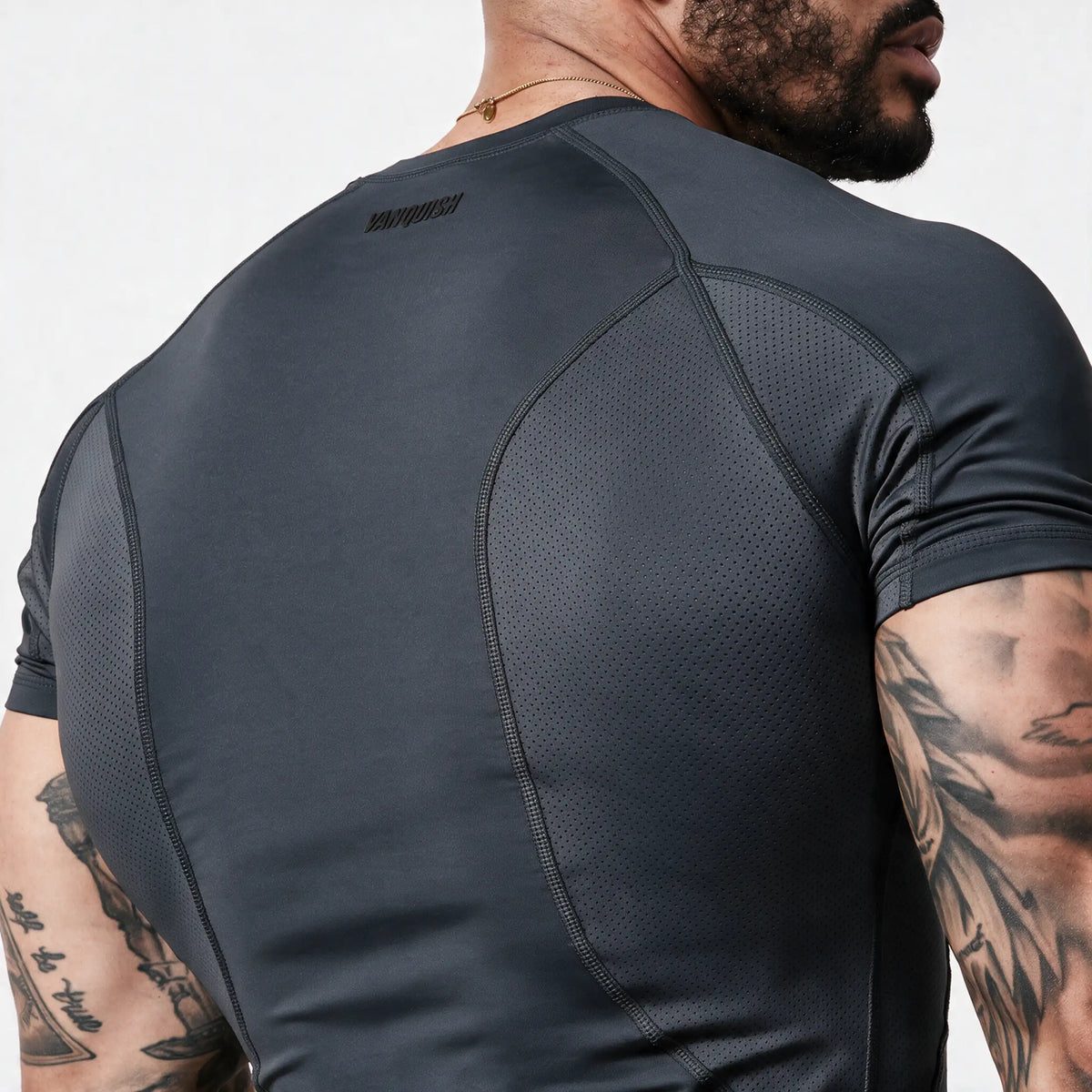 EVOLVE DARK GREY MUSCLE FIT PERFORMANCE T SHIRT