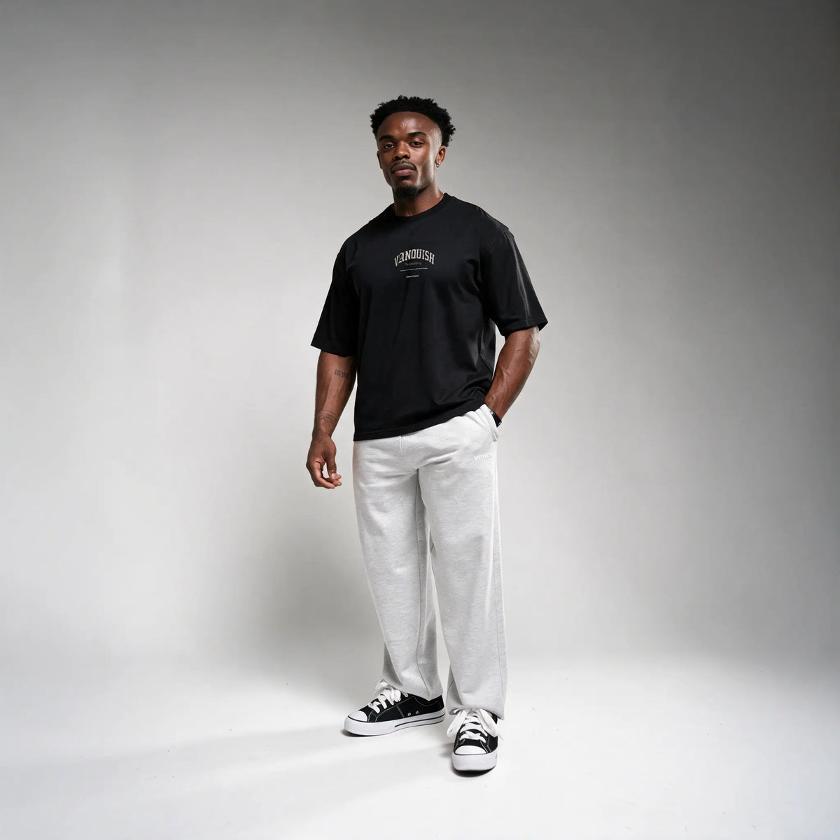 Knight Black Oversized T Shirt