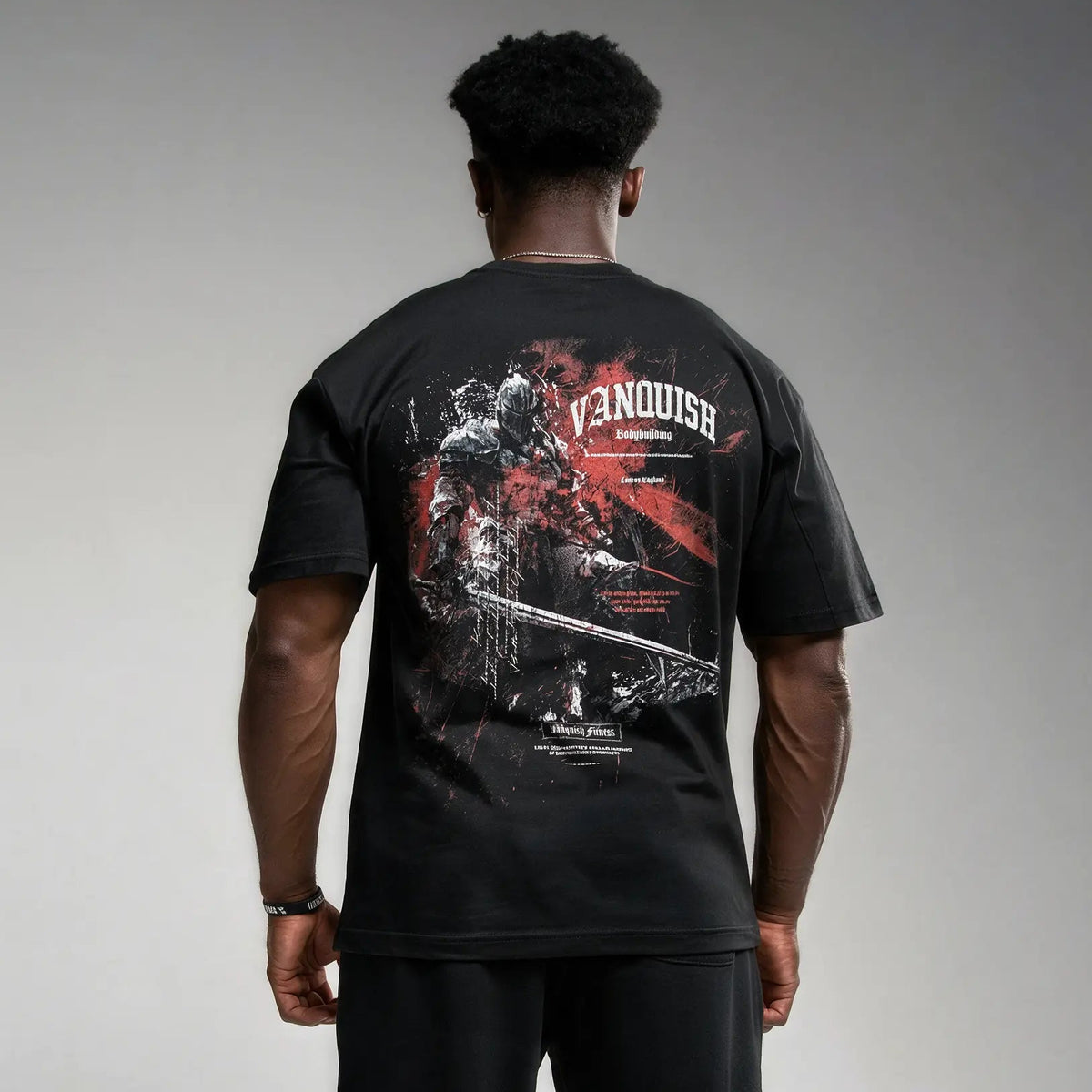 Knight Black Oversized T Shirt