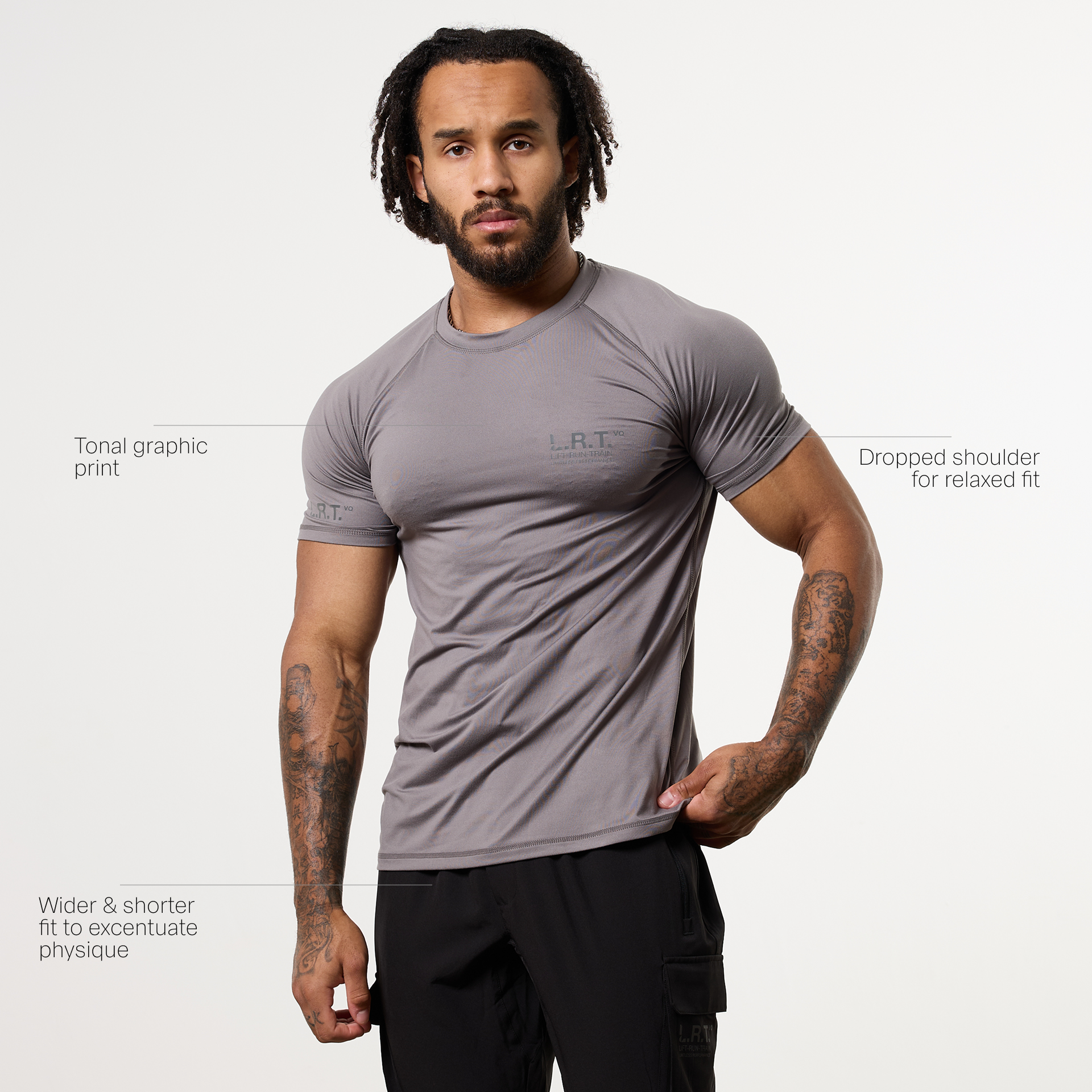 LRT Grey Performance  T Shirt