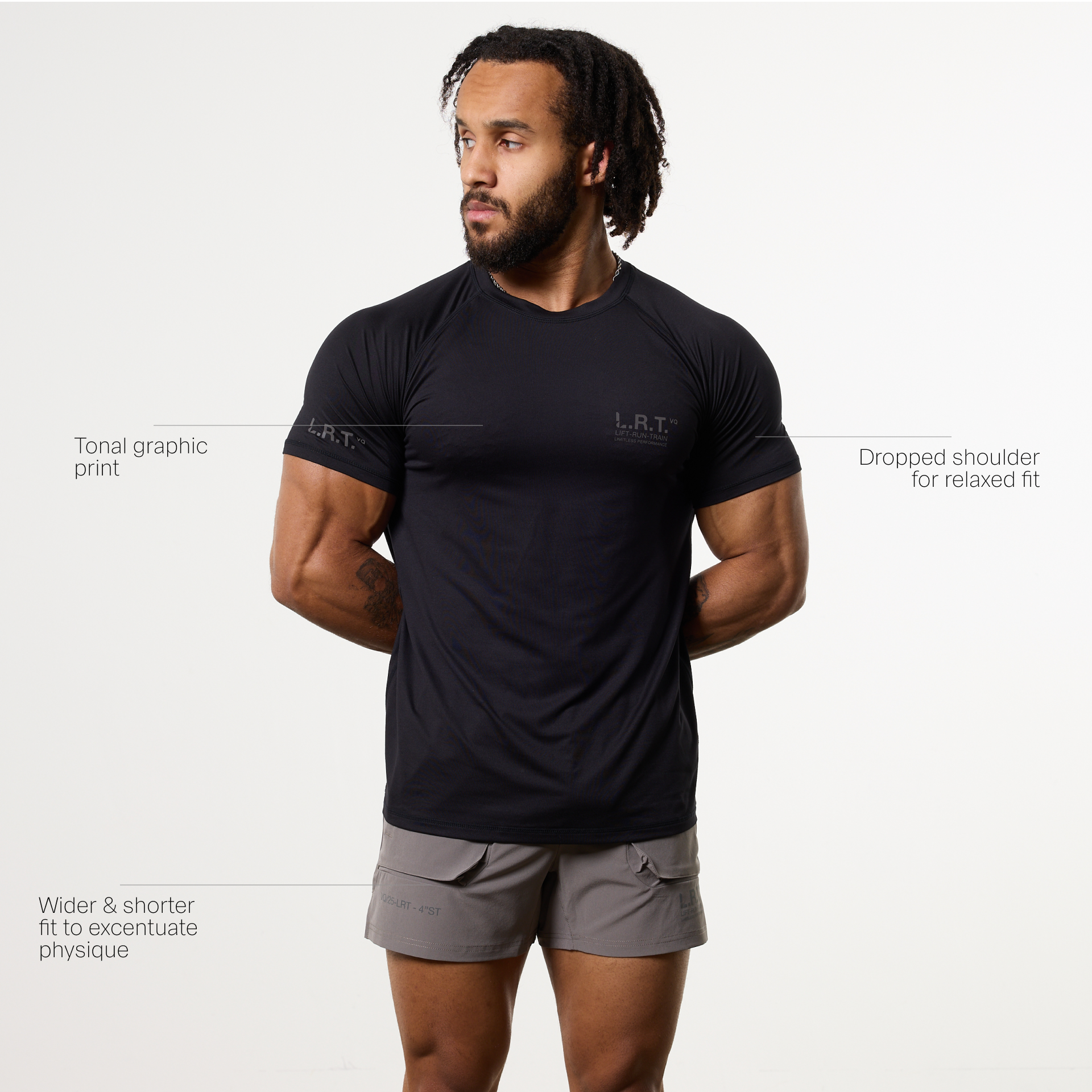 LRT Black Performance T Shirt