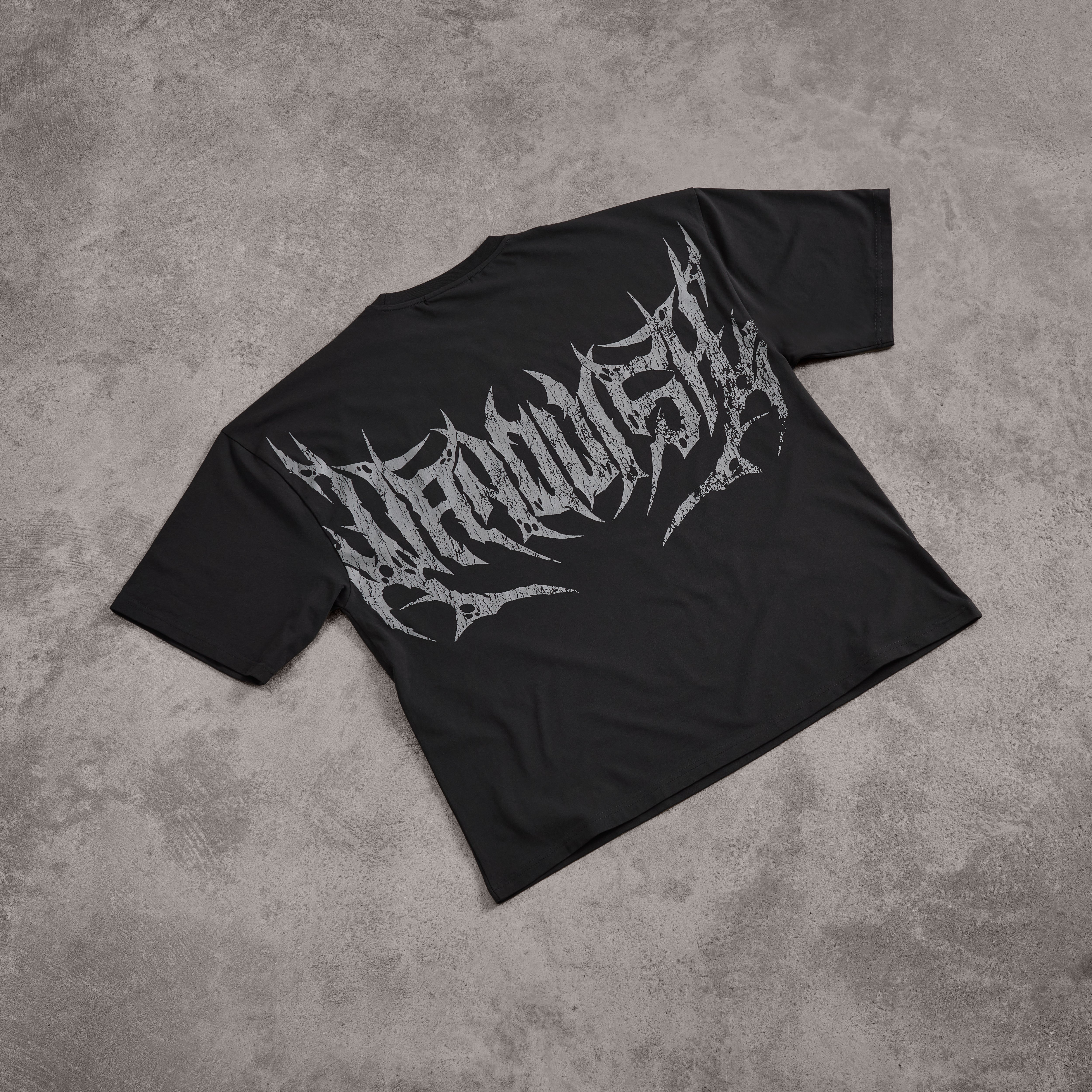 Vanquish Metal Black Boxy Oversized T Shirt