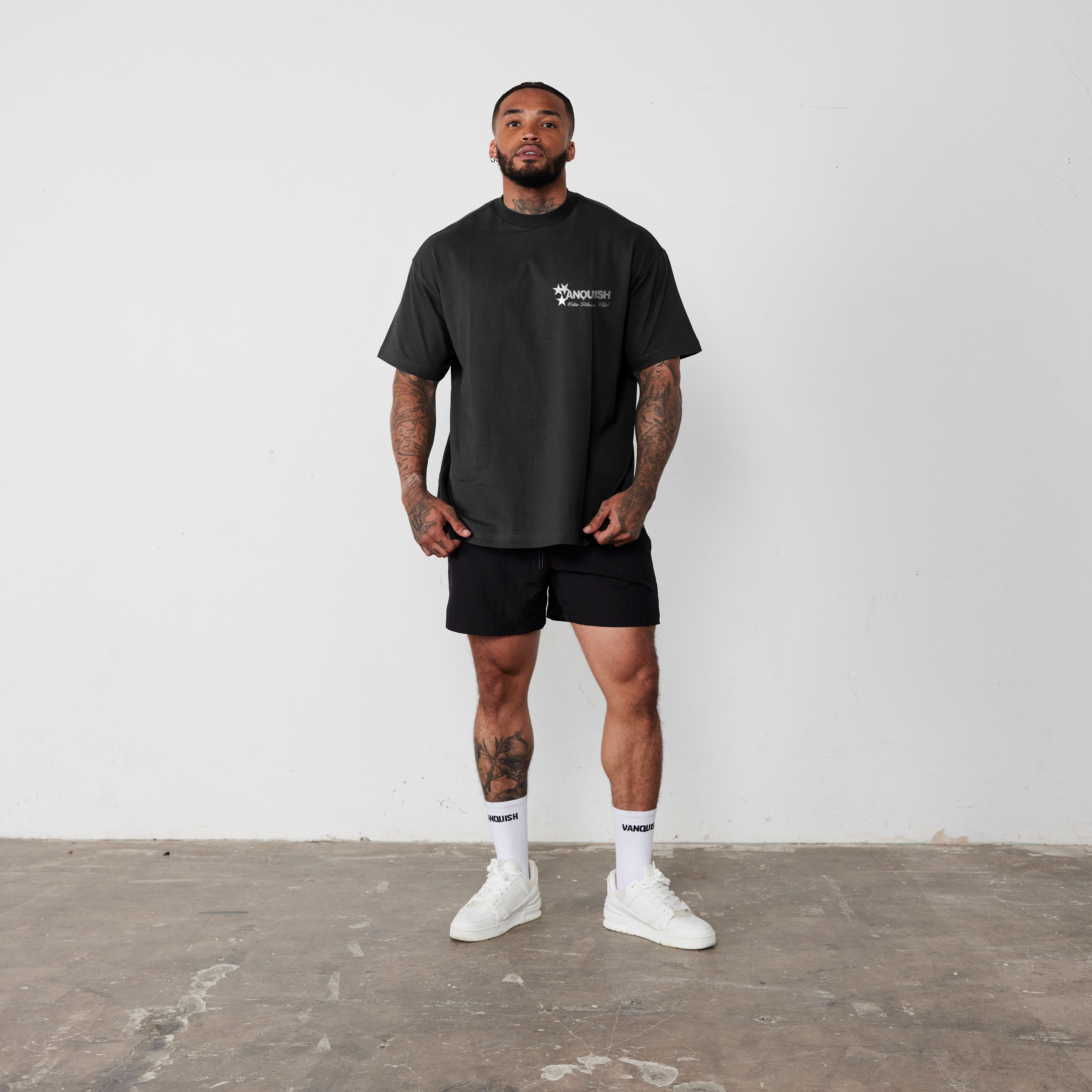 Vanquish Revolve Multi Star Black Oversized T Shirt