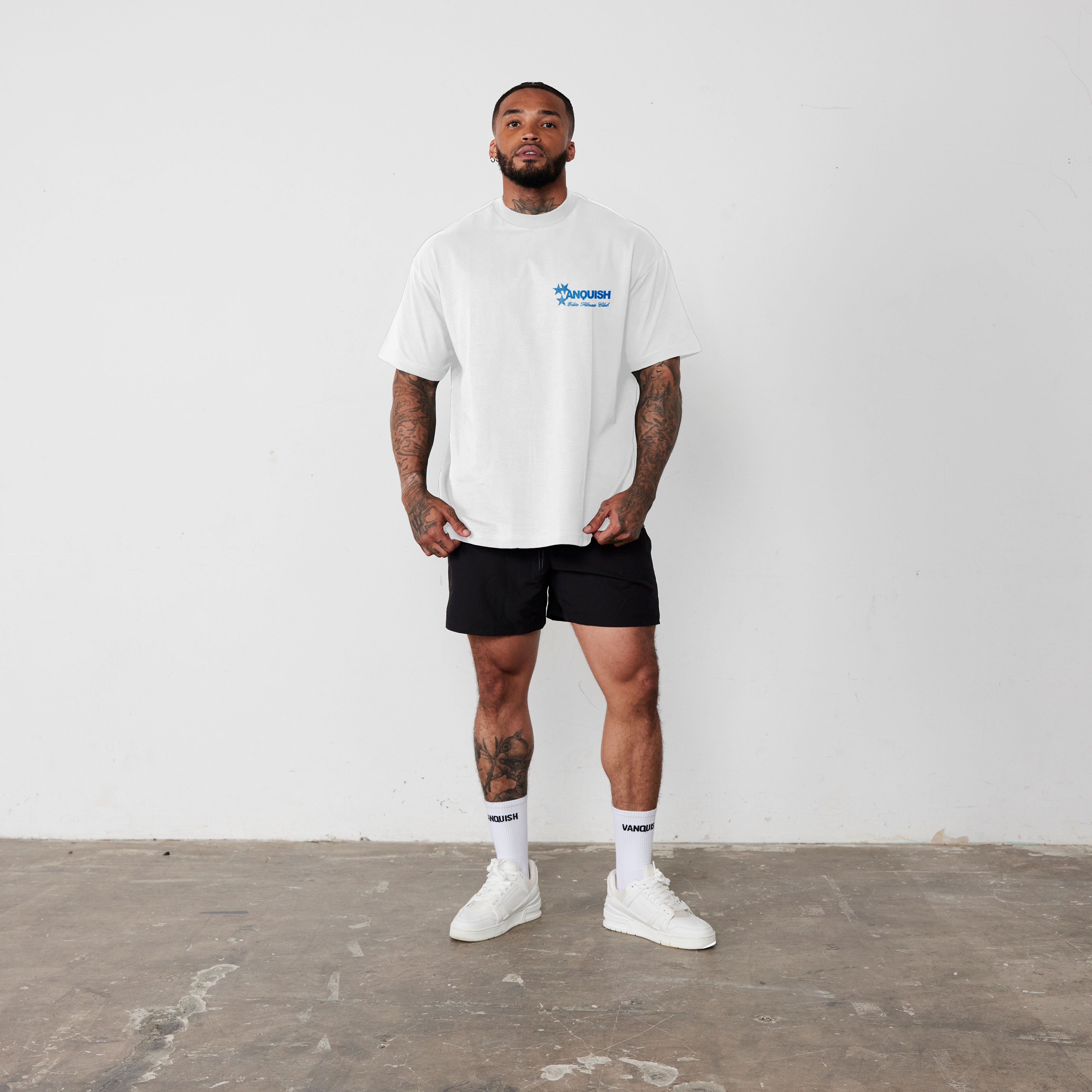 Vanquish Revolve Multi Star White Oversized T Shirt