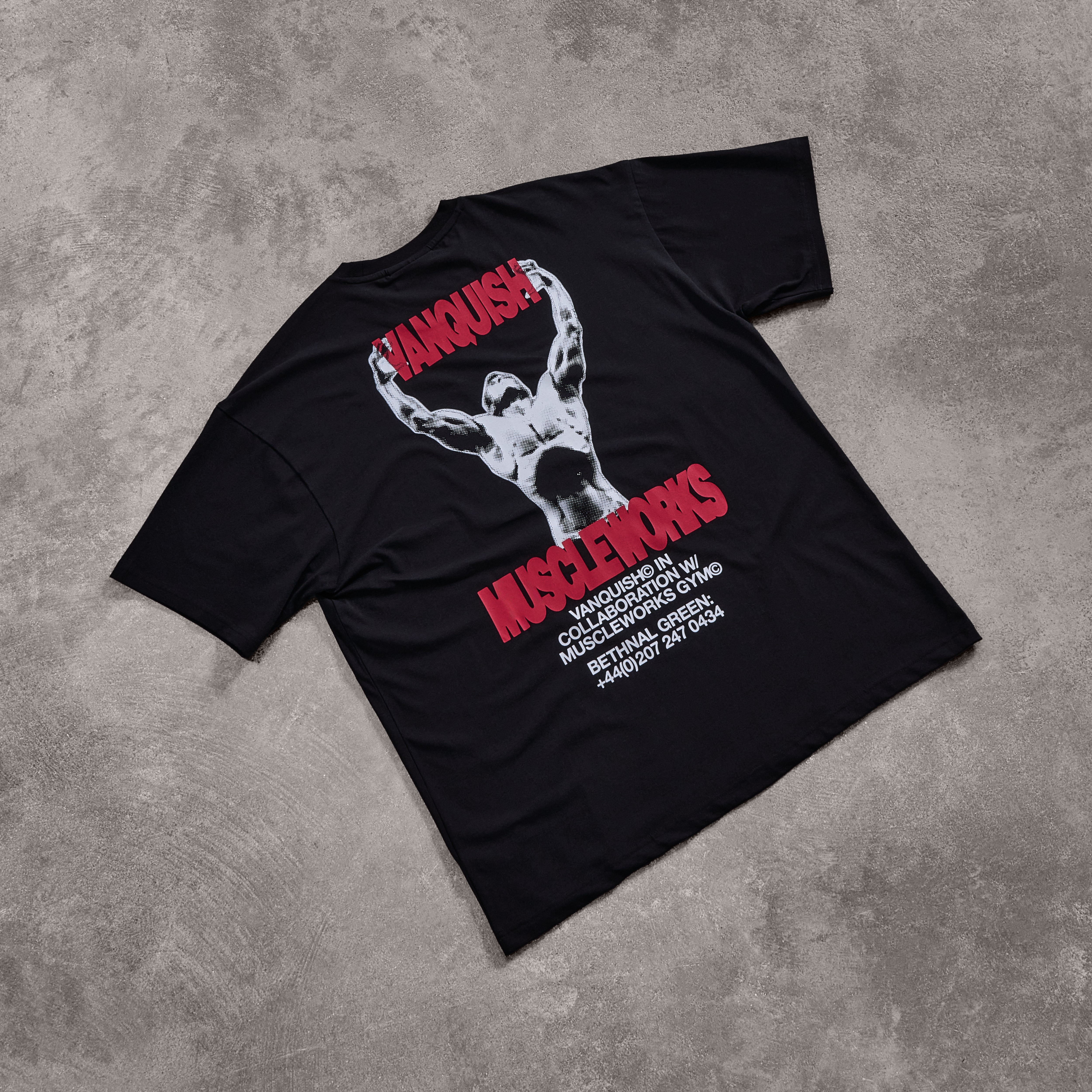 Vanquish x Muscleworks Black Oversized T-Shirt
