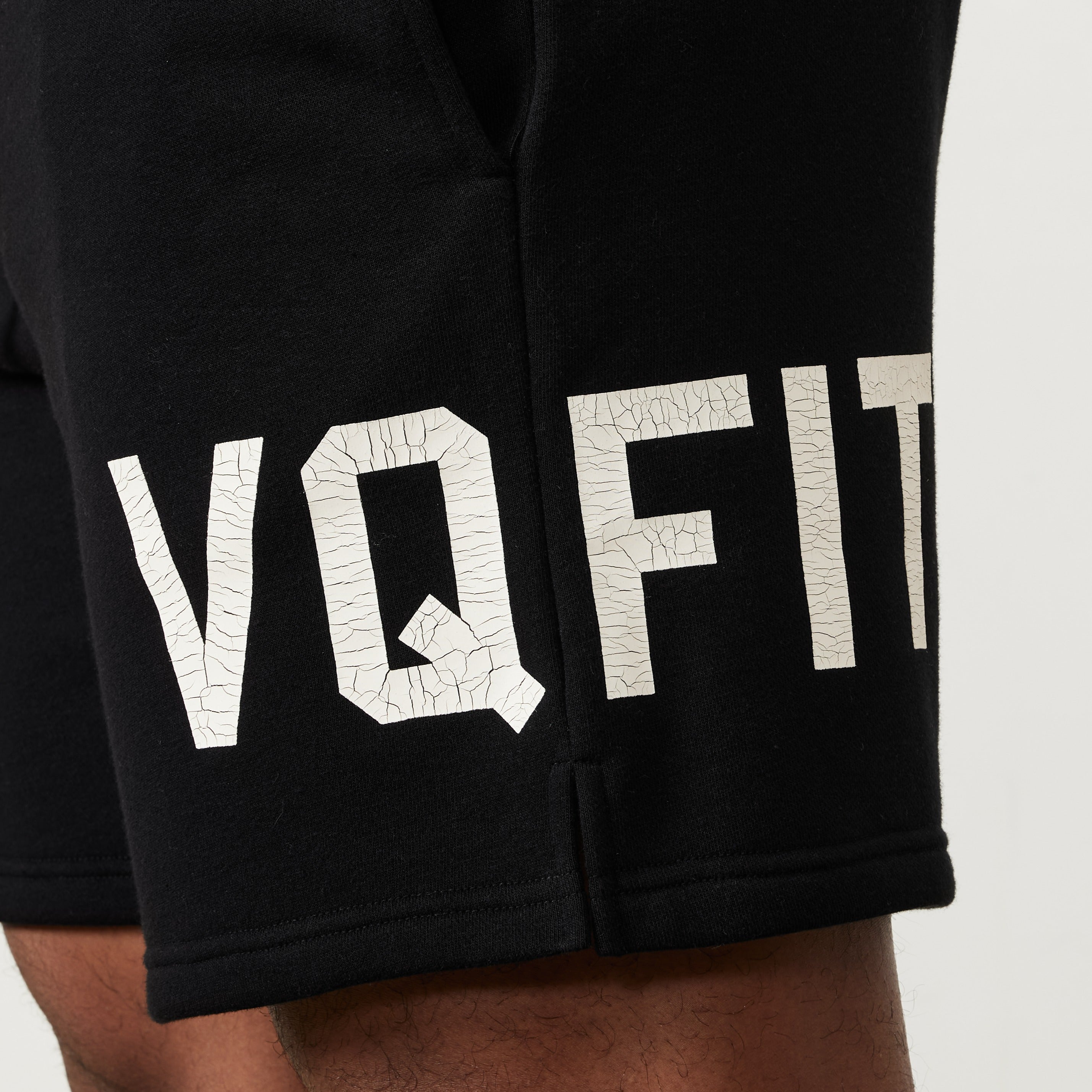 Vanquish VQFIT Distressed Print Black Shorts