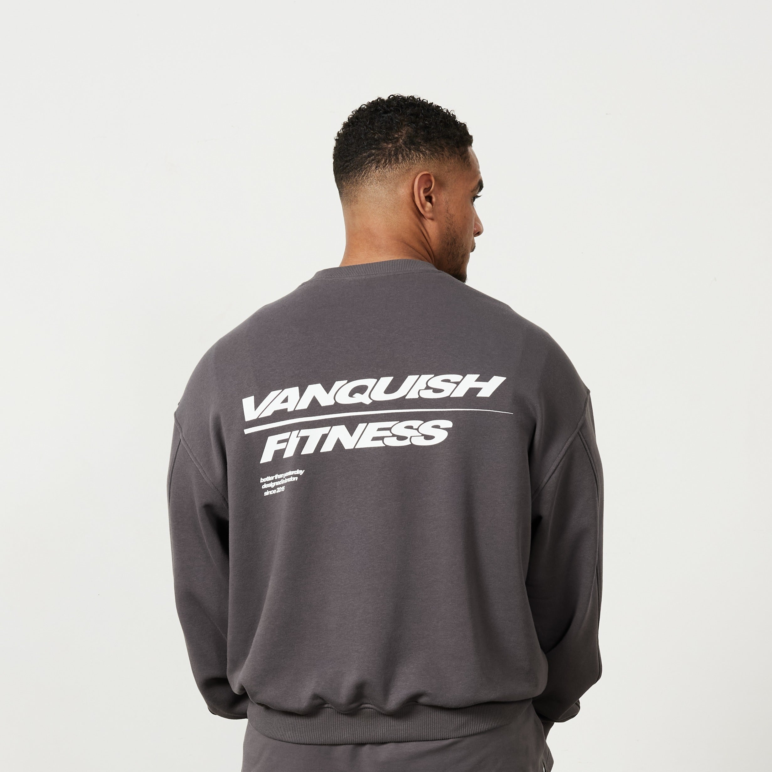 Vanquish Speed Charcoal Grey Oversized Sweater