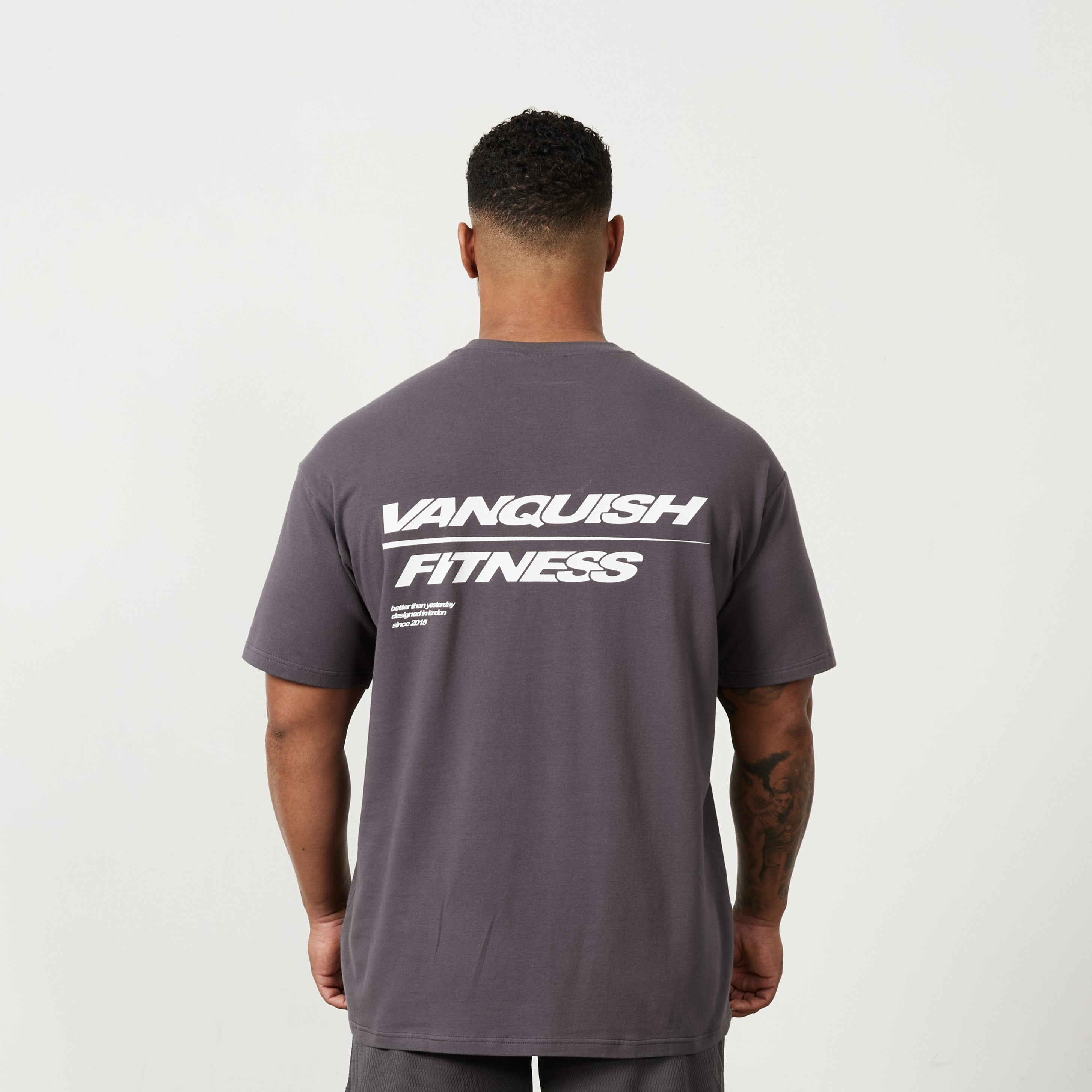 Vanquish Speed Charcoal Grey Oversized T Shirt
