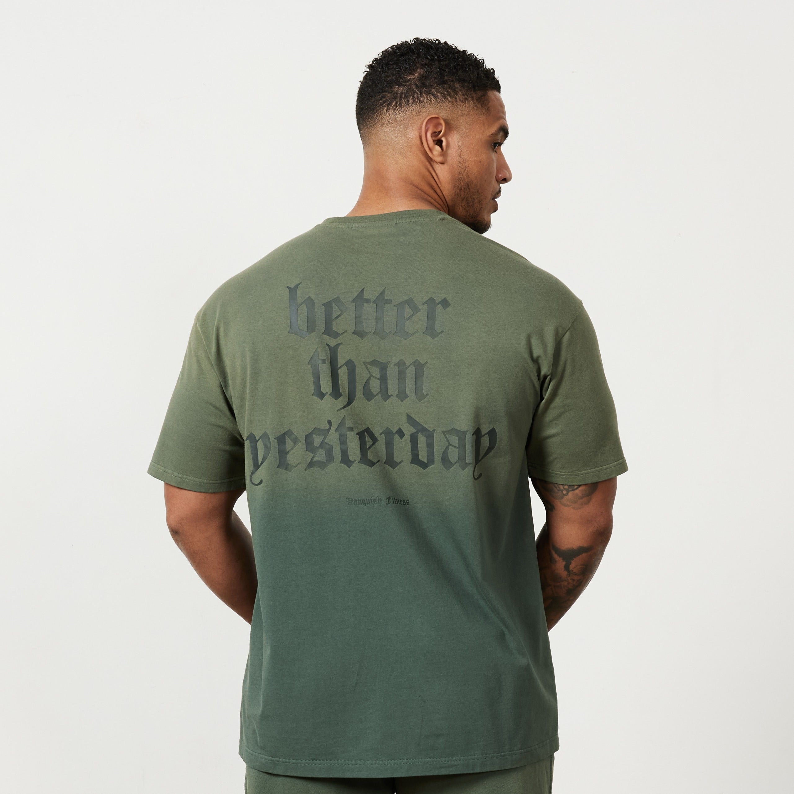 Vanquish Sun-faded Green Oversized T Shirt