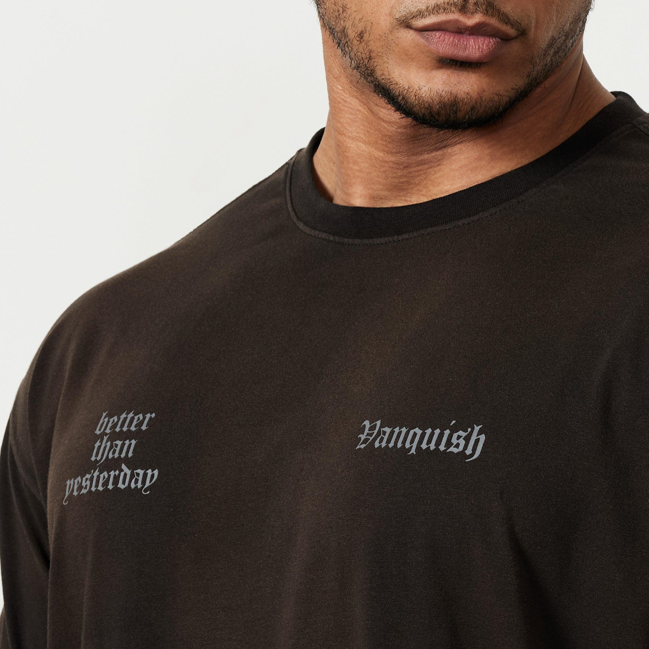 Vanquish Sun-faded Black Oversized T Shirt