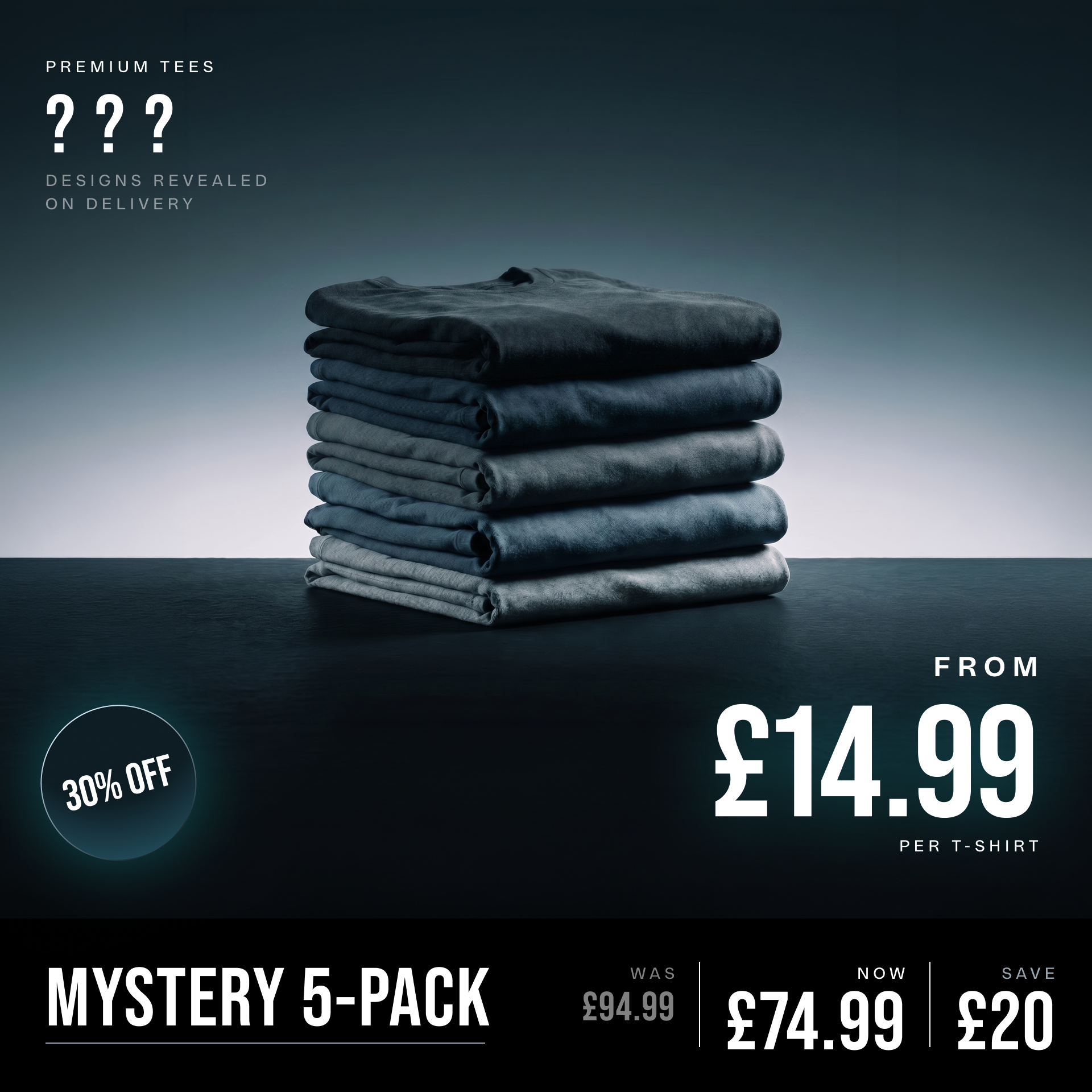Men's Mystery Tees (5-Pack)