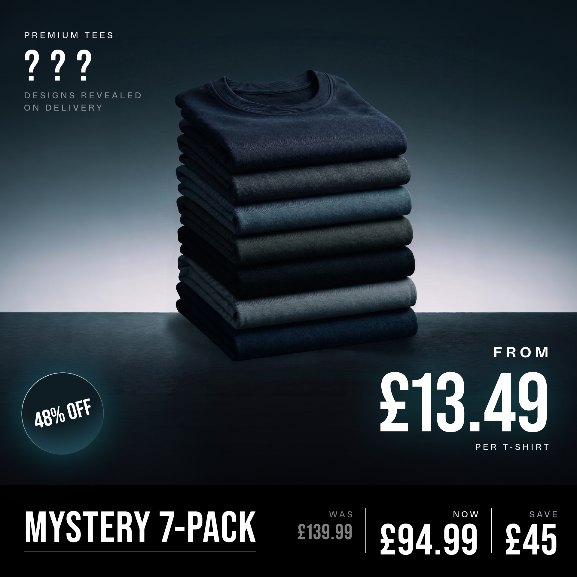 Men's Mystery Tees (7-Pack)