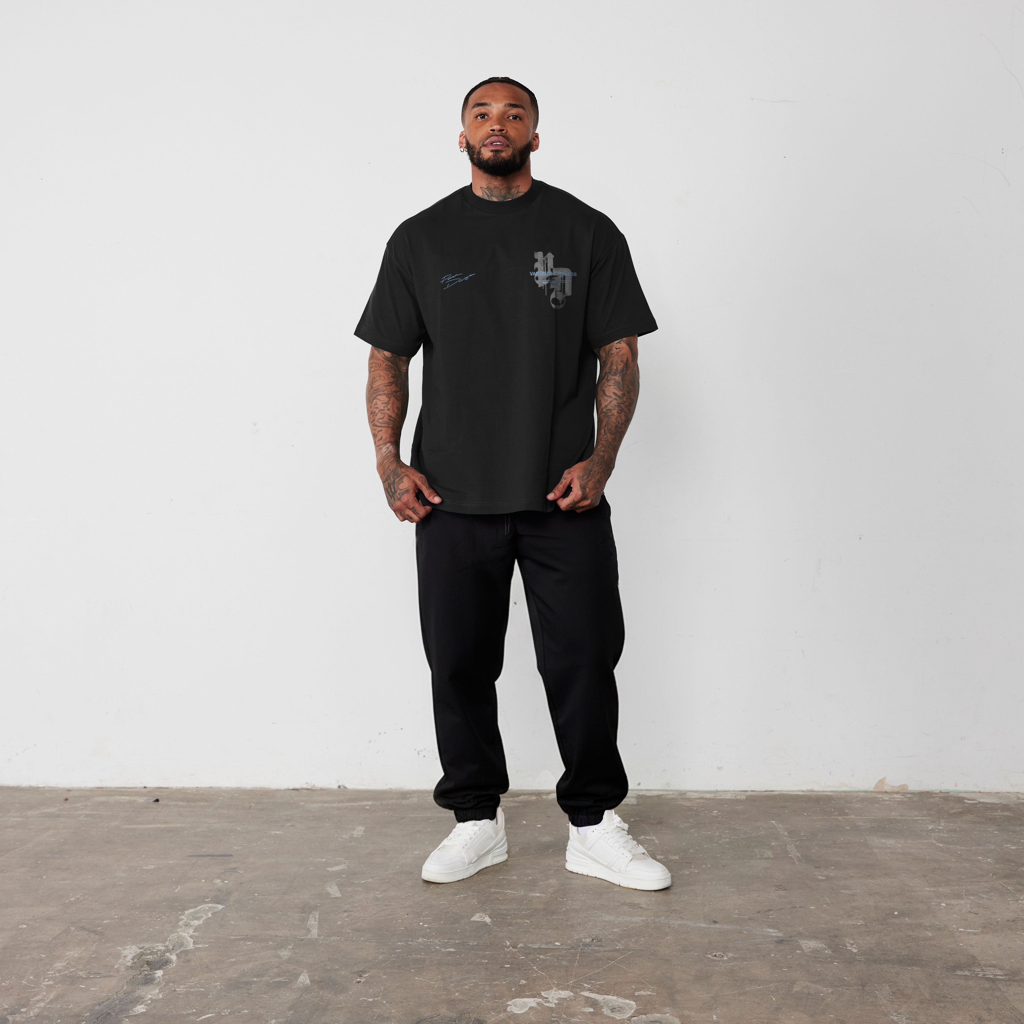 REVOLVE POWER DIVISION BLACK OVERSIZED T SHIRT