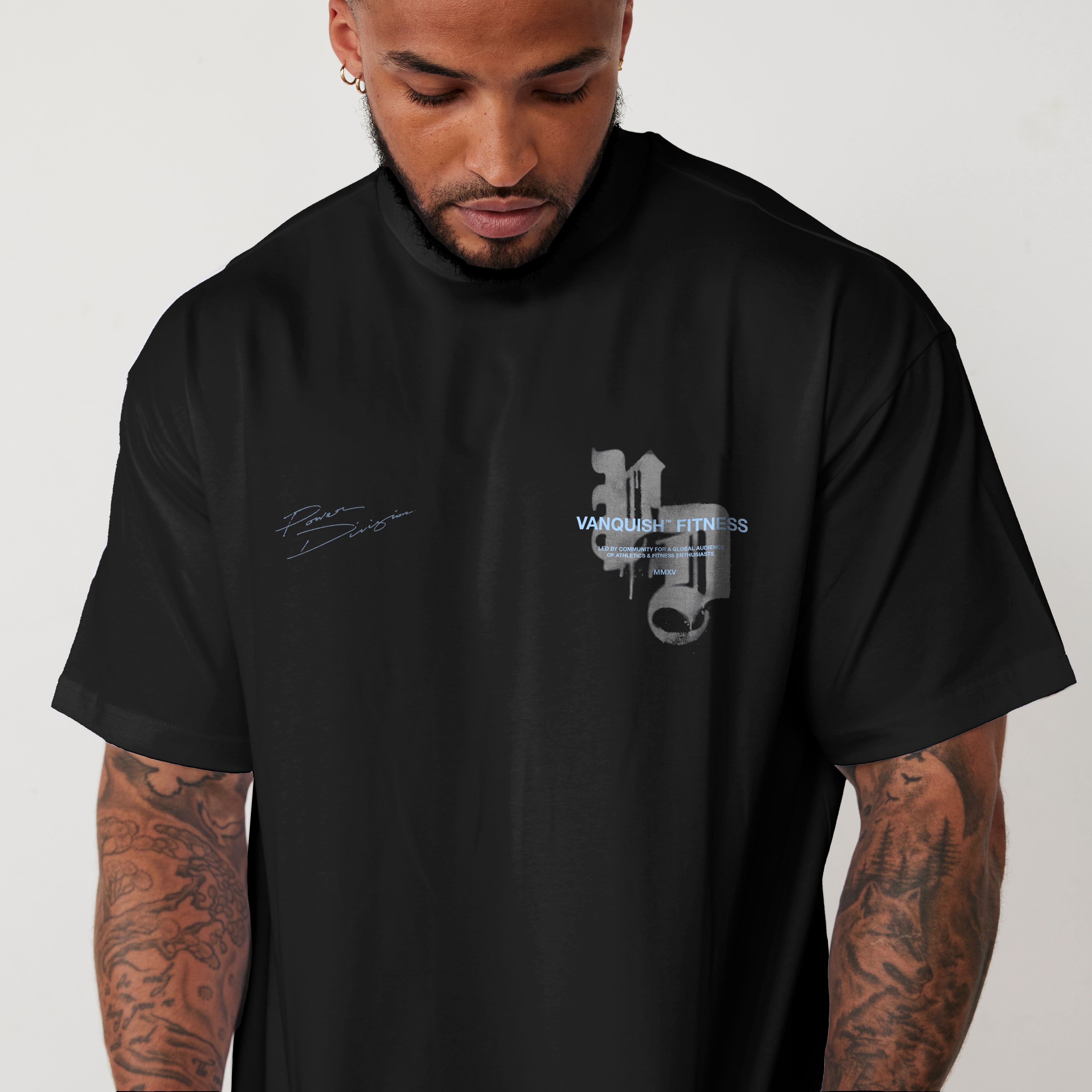 REVOLVE POWER DIVISION BLACK OVERSIZED T SHIRT