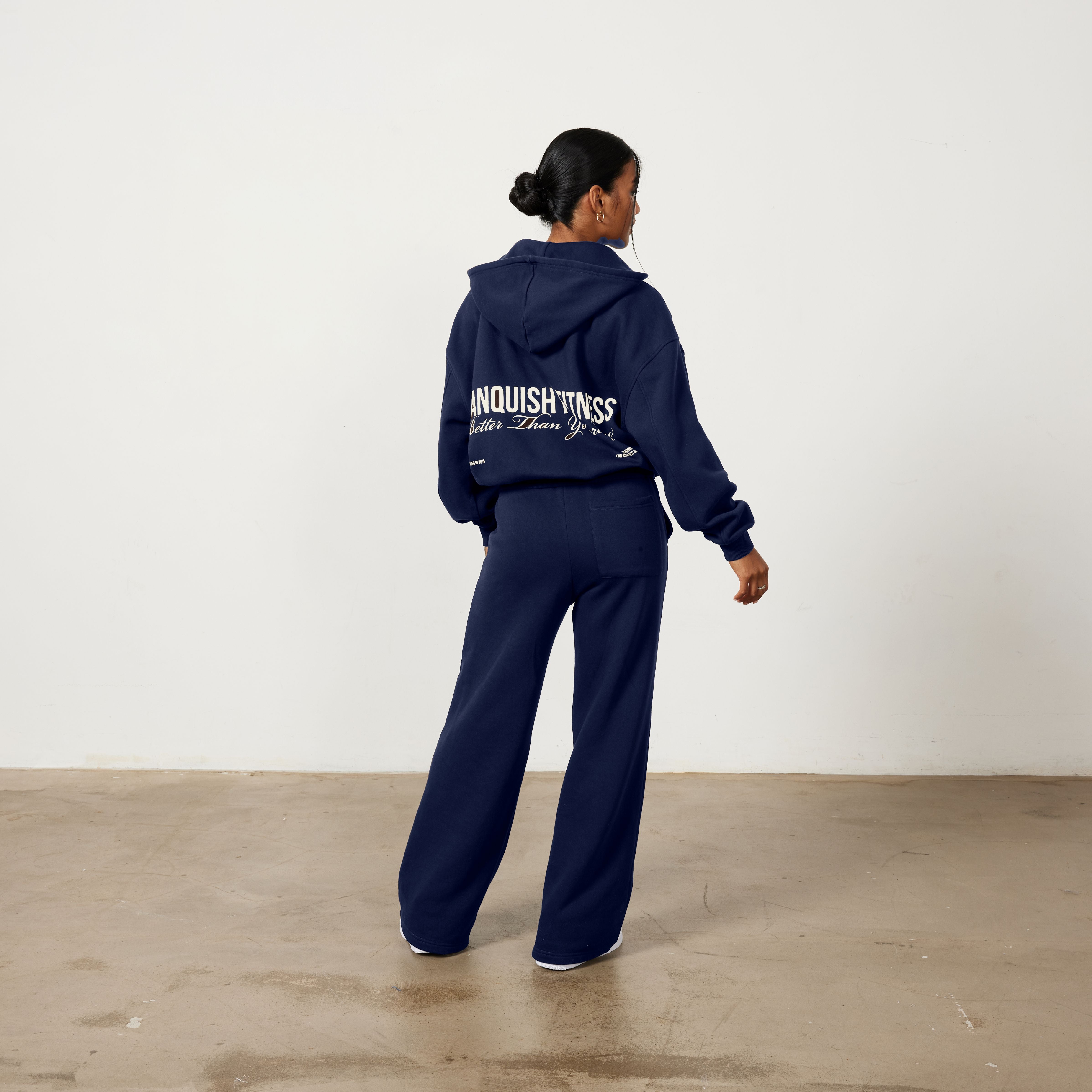 Vanquish Rejuvenate Navy Wide Leg Sweatpants