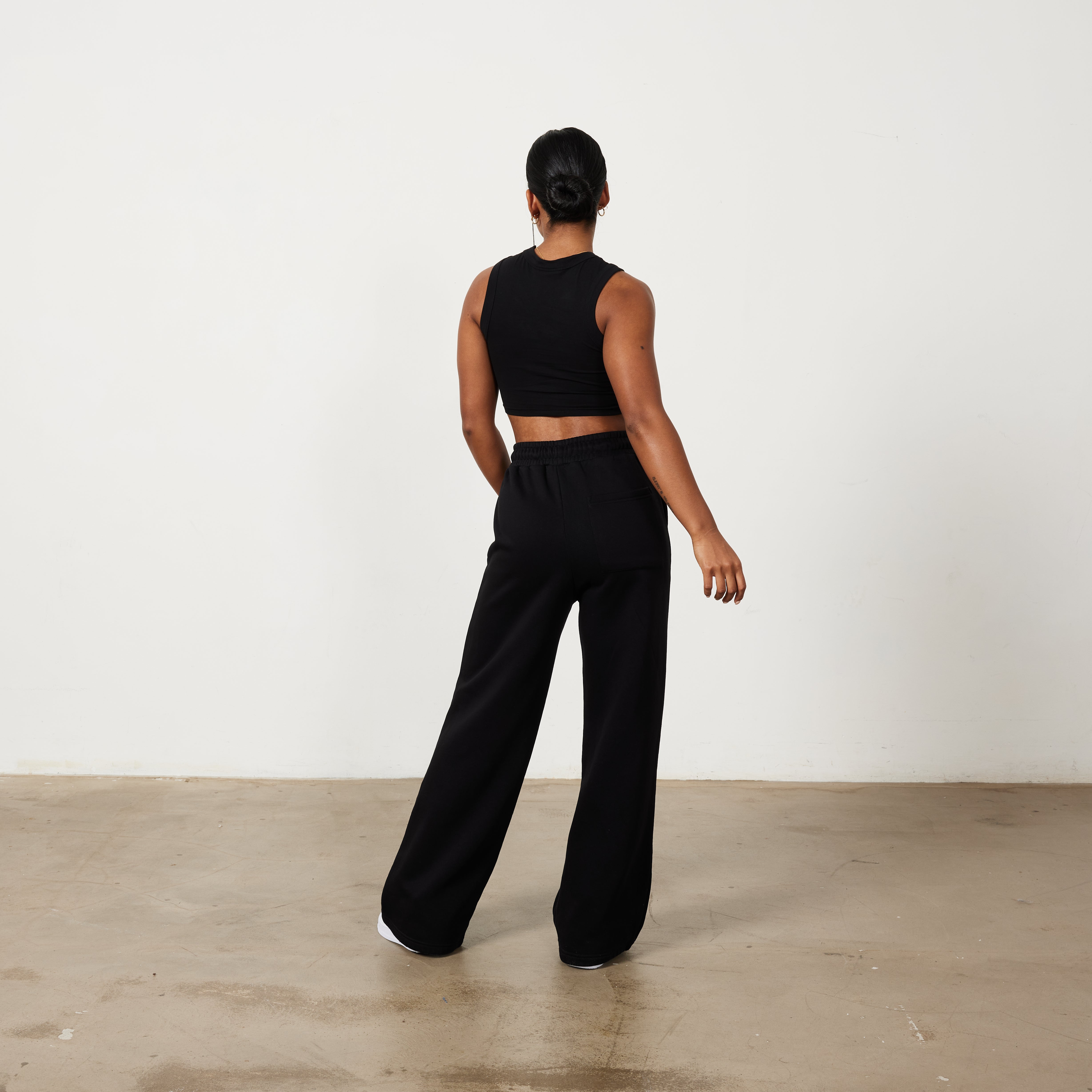 Vanquish Rejuvenate Black Wide Leg Sweatpants