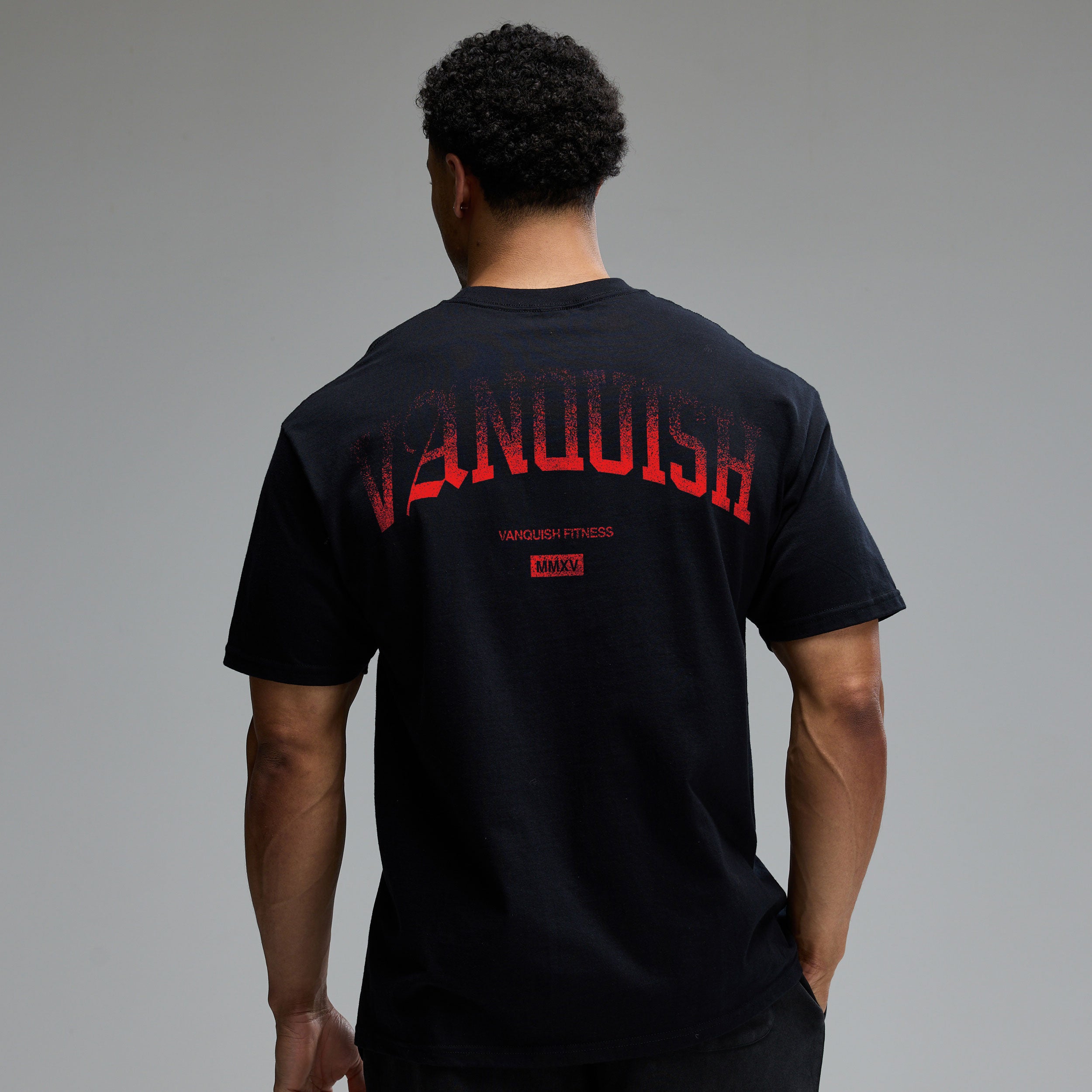 REVOLVE FADE RED BLACK OVERSIZED T SHIRT