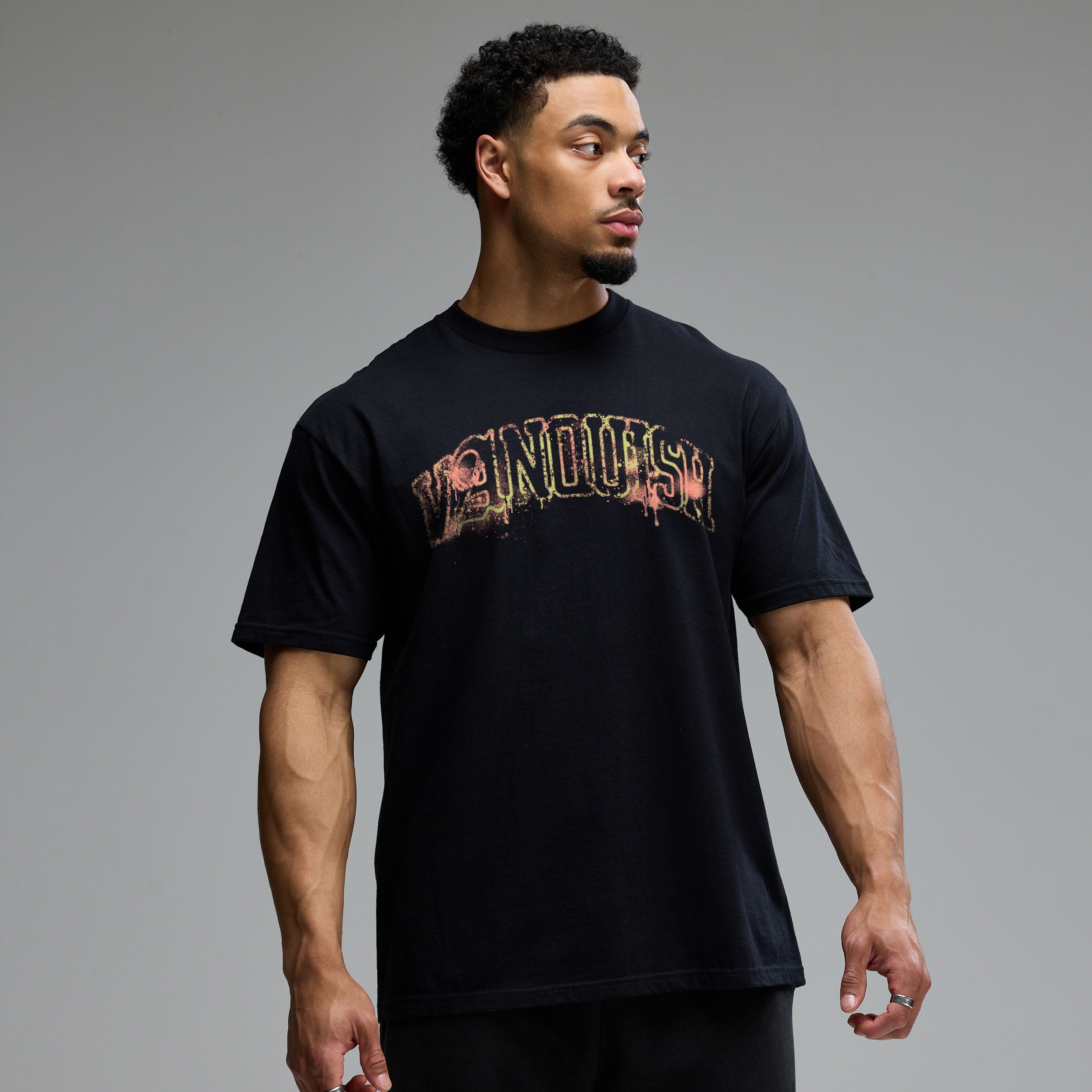 REVOLVE SPRAY BLACK OVERSIZED T SHIRT