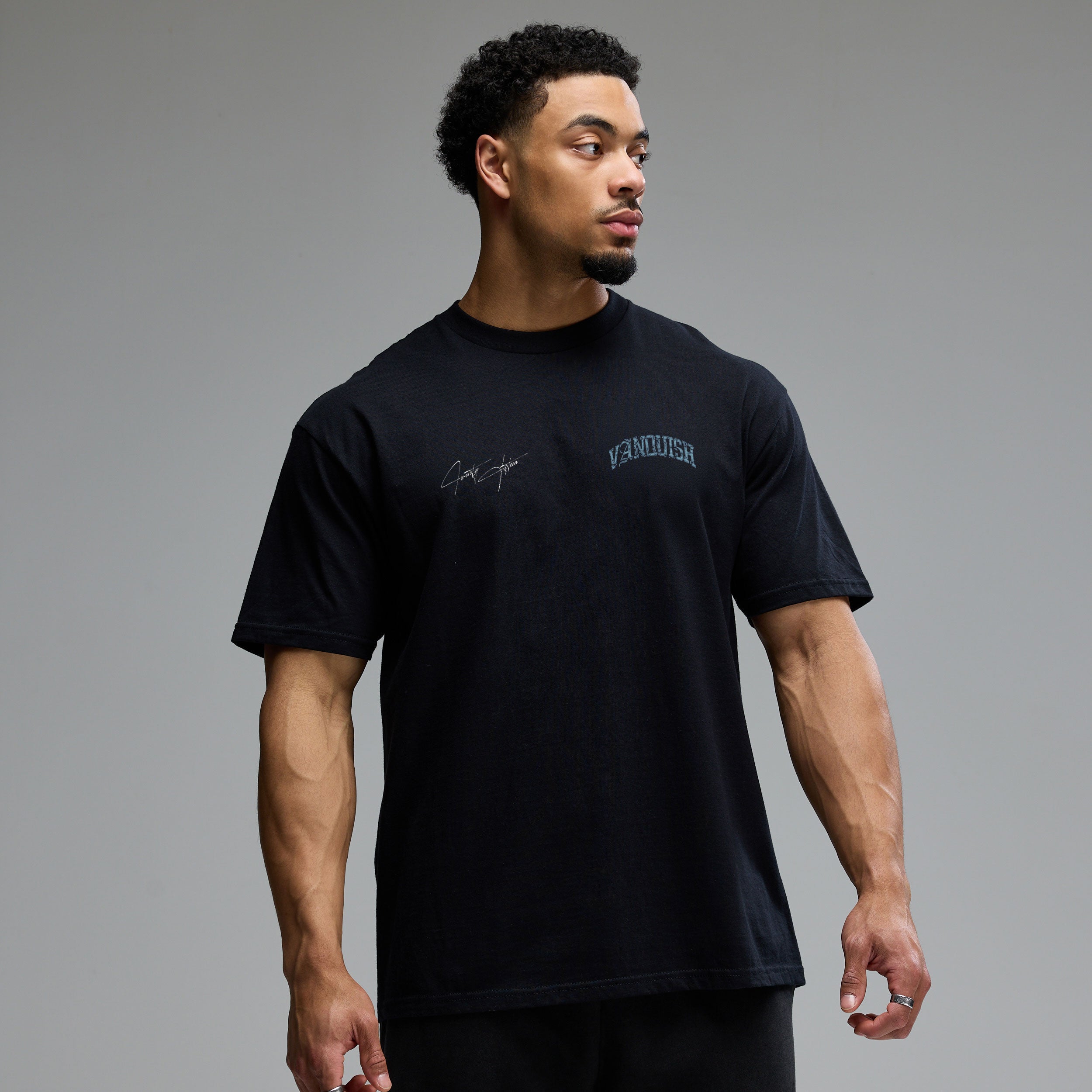 REVOLVE GLASS BLACK OVERSIZED T SHIRT