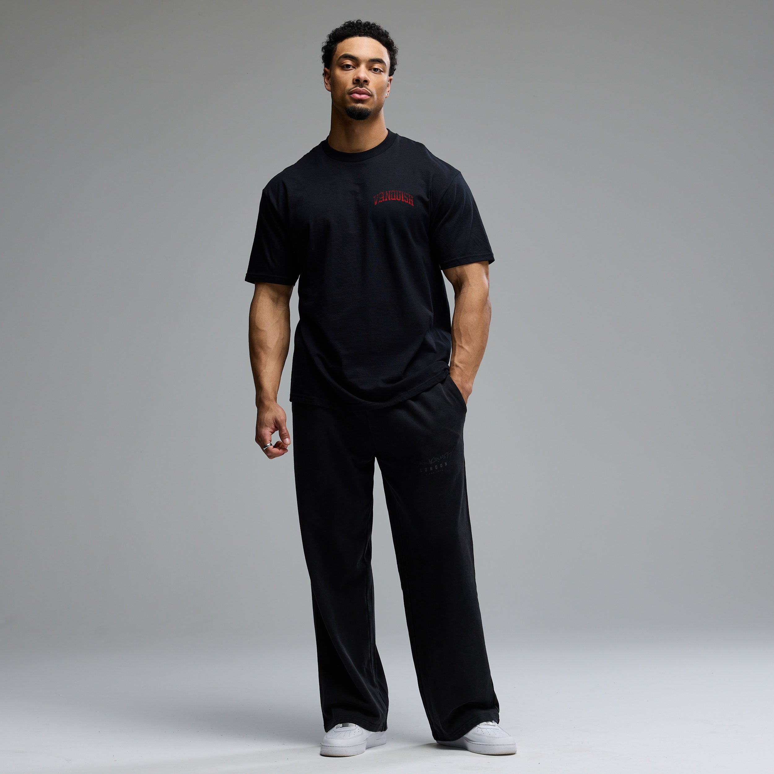 REVOLVE FADE RED BLACK OVERSIZED T SHIRT