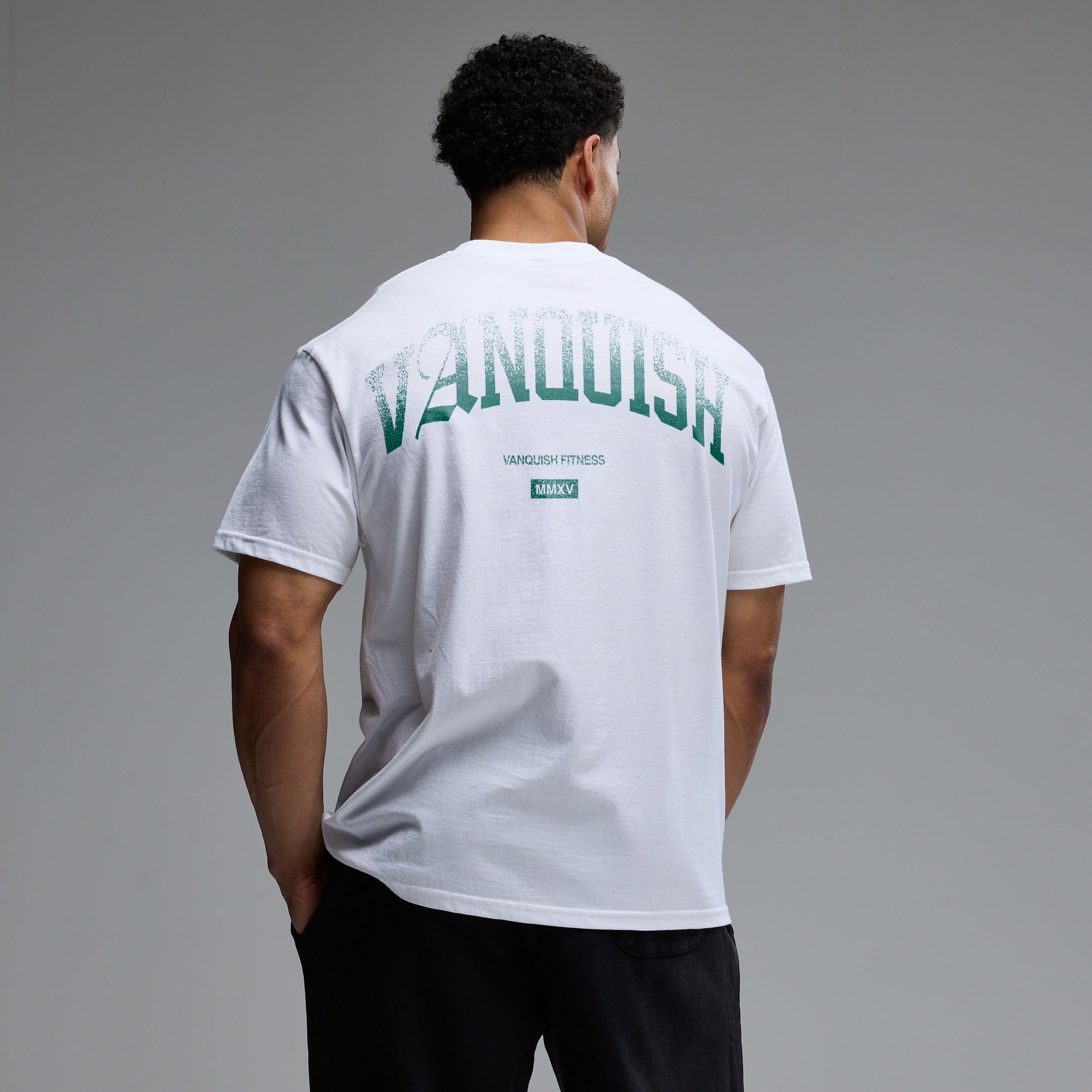 REVOLVE FADE WHITE GREEN OVERSIZED T SHIRT