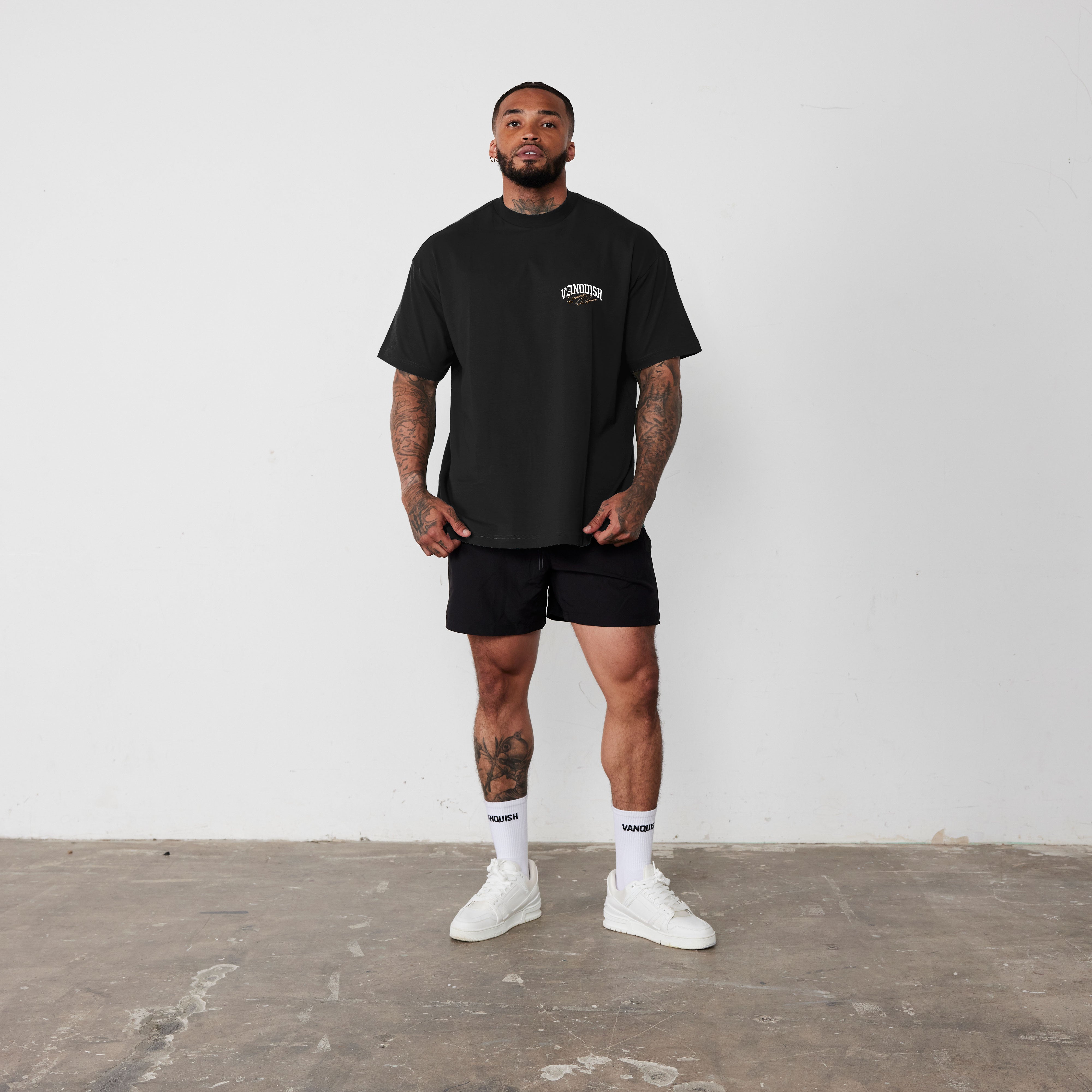 Vanquish Revolve Summer Regime Black Oversized T Shirt