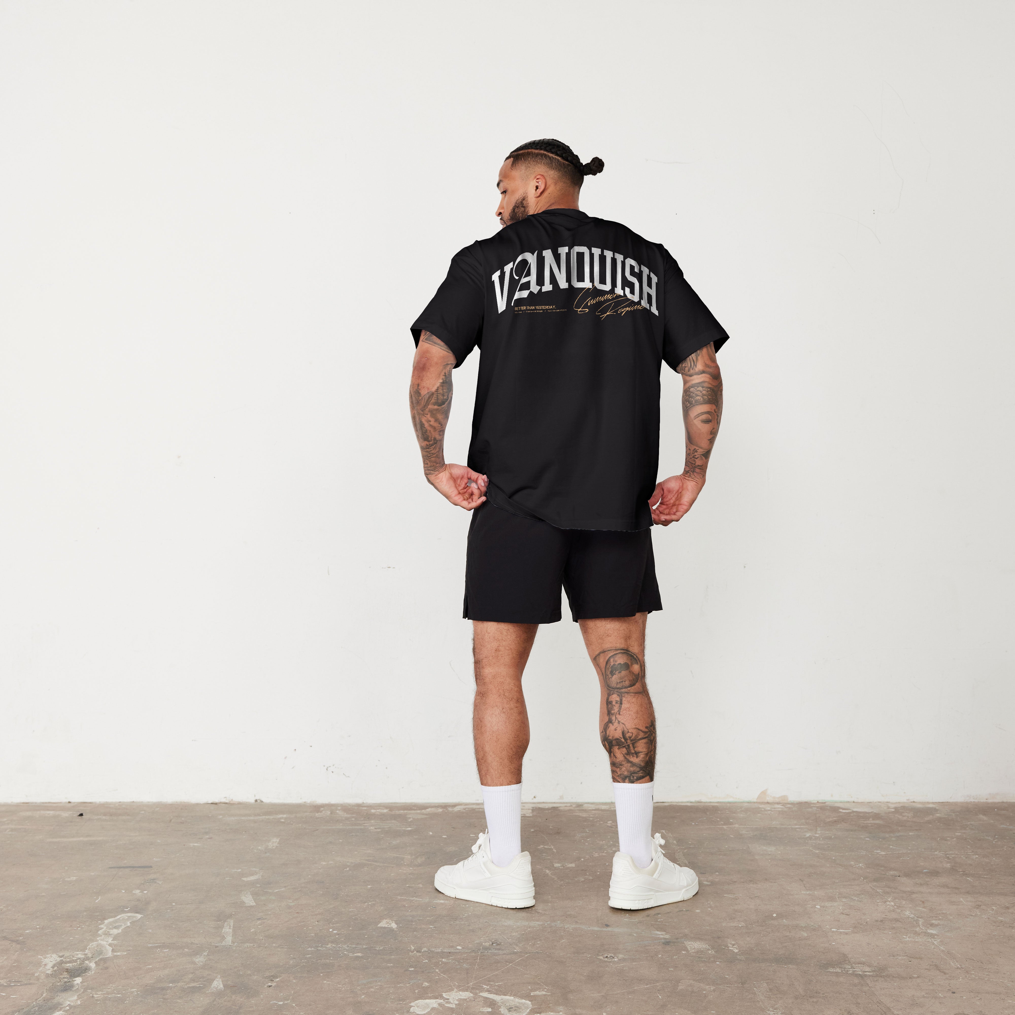Vanquish Revolve Summer Regime Black Oversized T Shirt