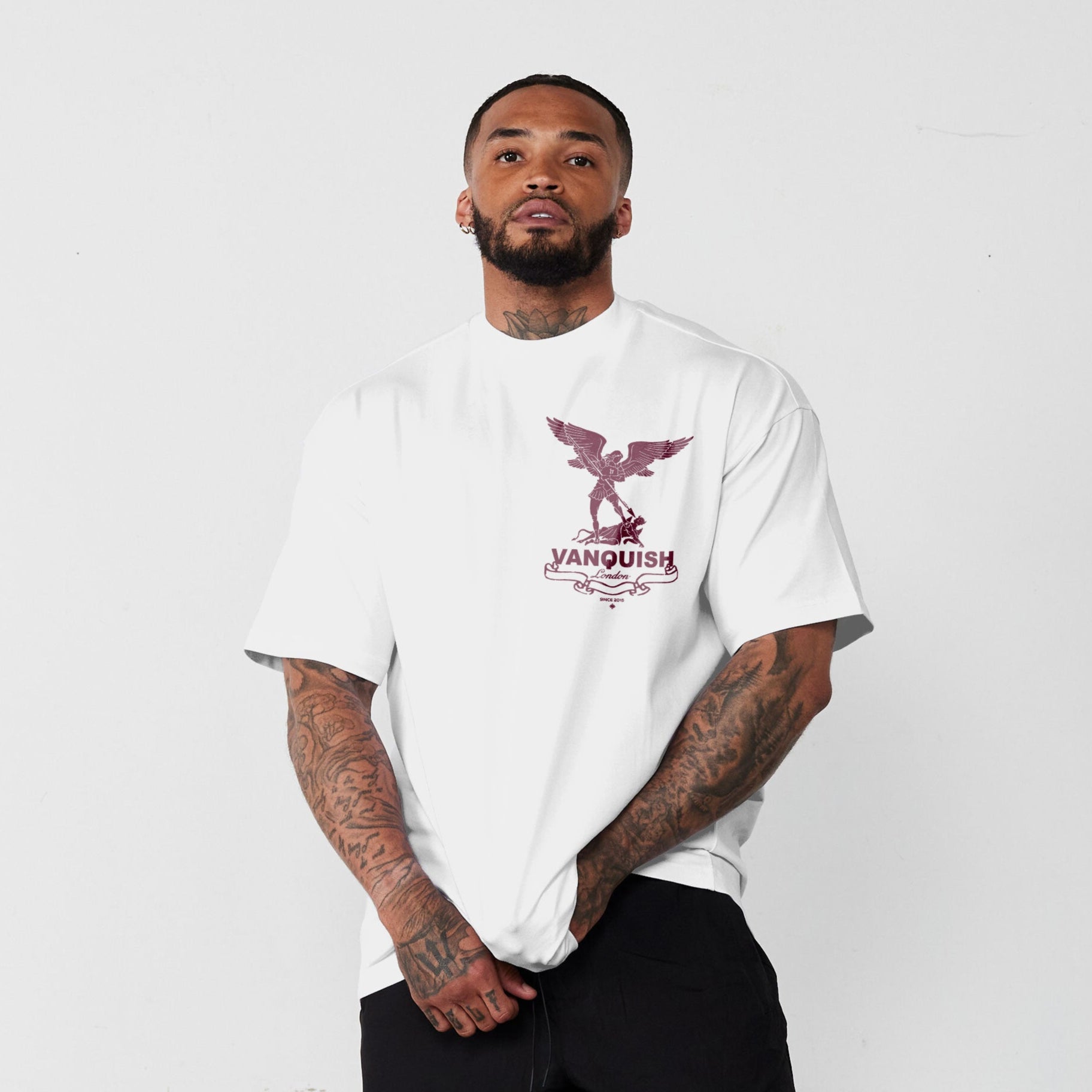 Vanquish Revolve Saints White Oversized T Shirt