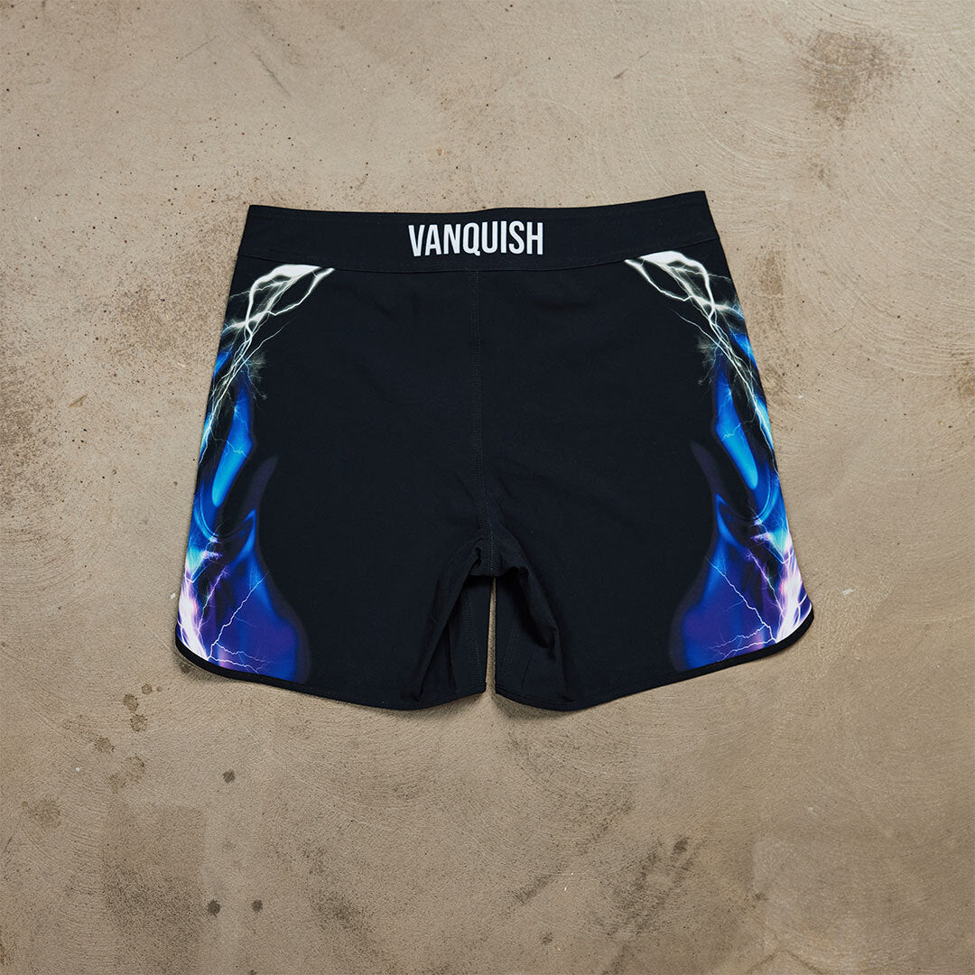 VQ Black and Blue Jeremy Buendia Men's Physique Board Shorts