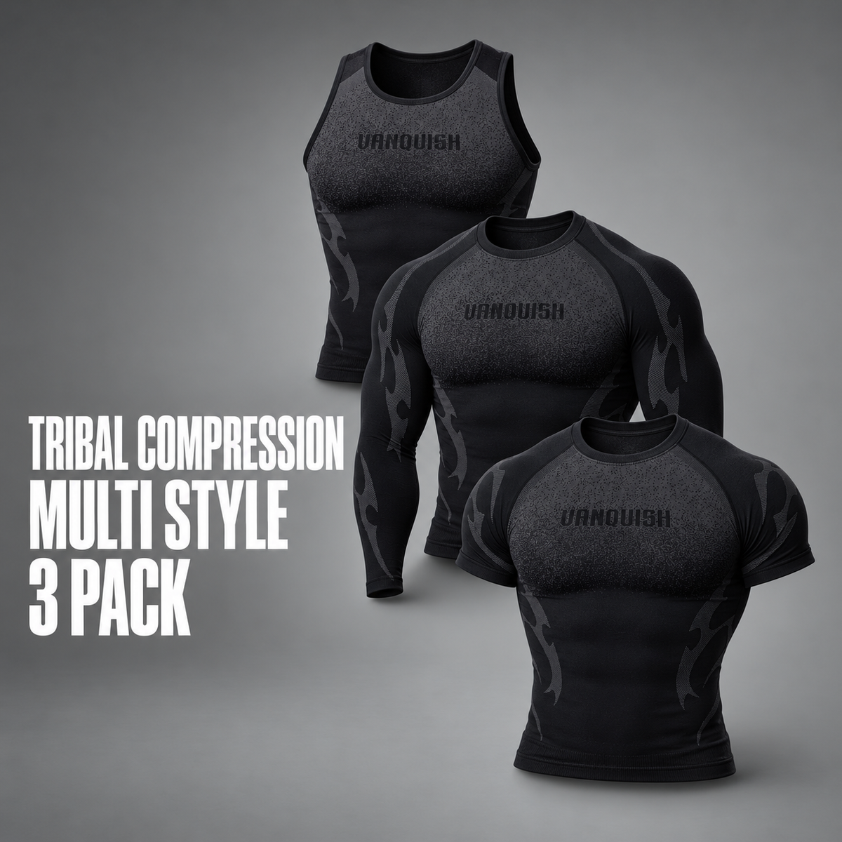 Tribal Multi Style Black - 3 Pack