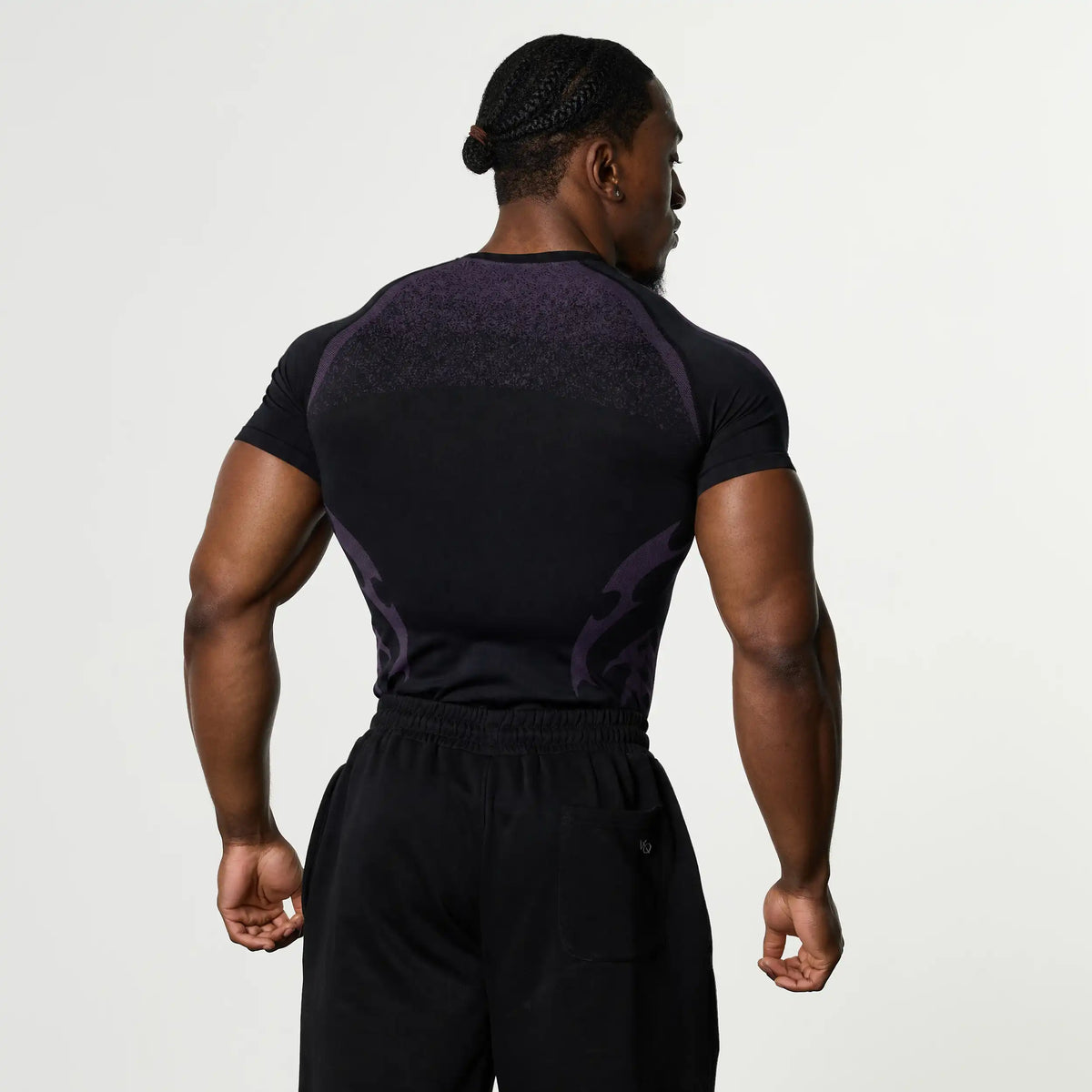 TRIBAL COMPRESSION MULBERRY SHORT SLEEVE T SHIRT