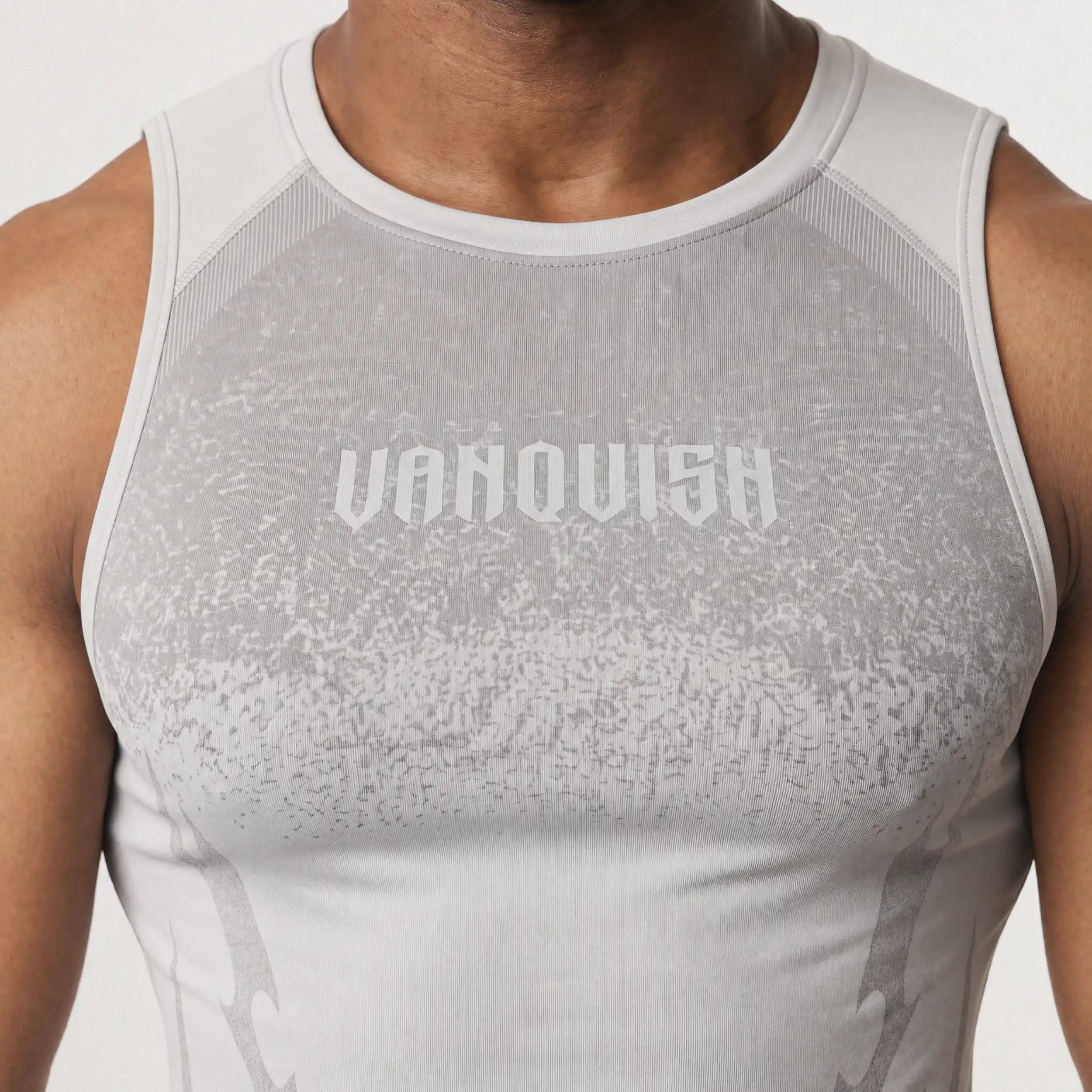 TRIBAL COMPRESSION LIGHT GREY TANK