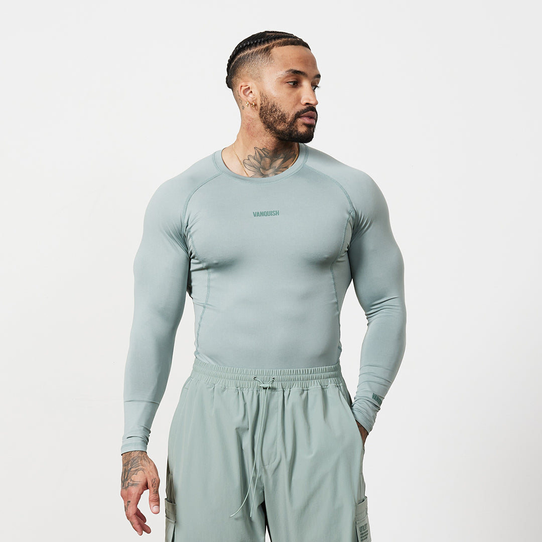 Vanquish Utility Frostgrünes langärmliges Baselayer-Oberteil