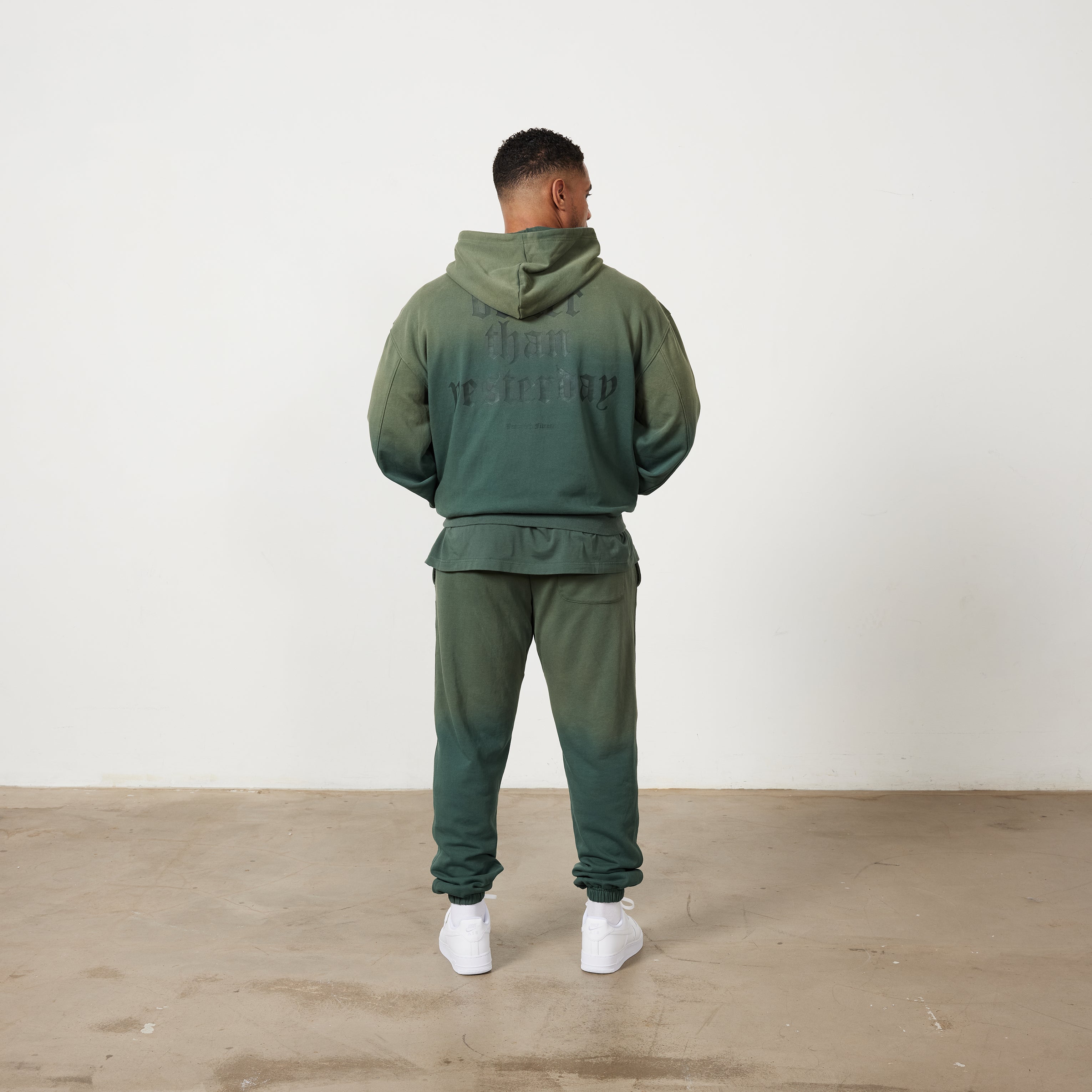 Vanquish Sun-faded Green Oversized Pullover Hoodie