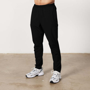 Vanquish Utility Black Tapered Performance Pants