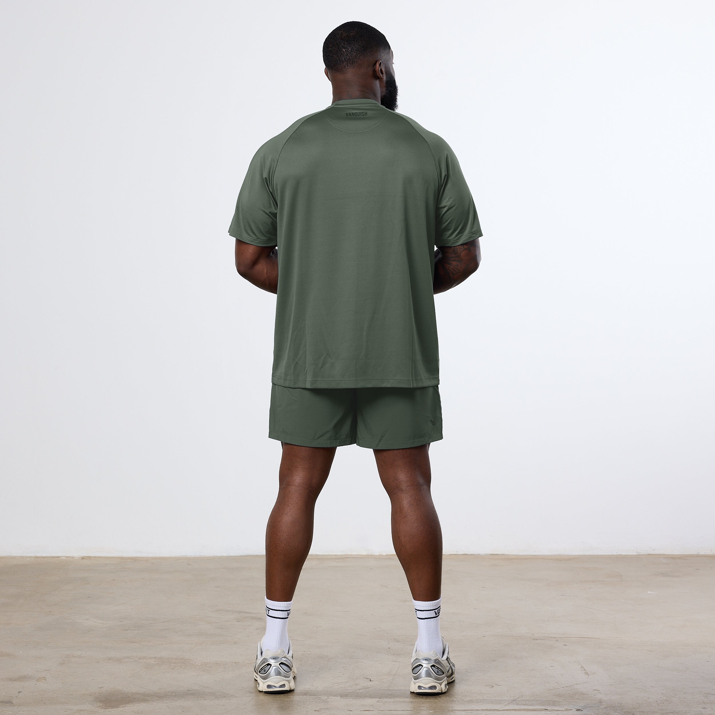 Vanquish Essential Forest Green Performance Oversized T Shirt