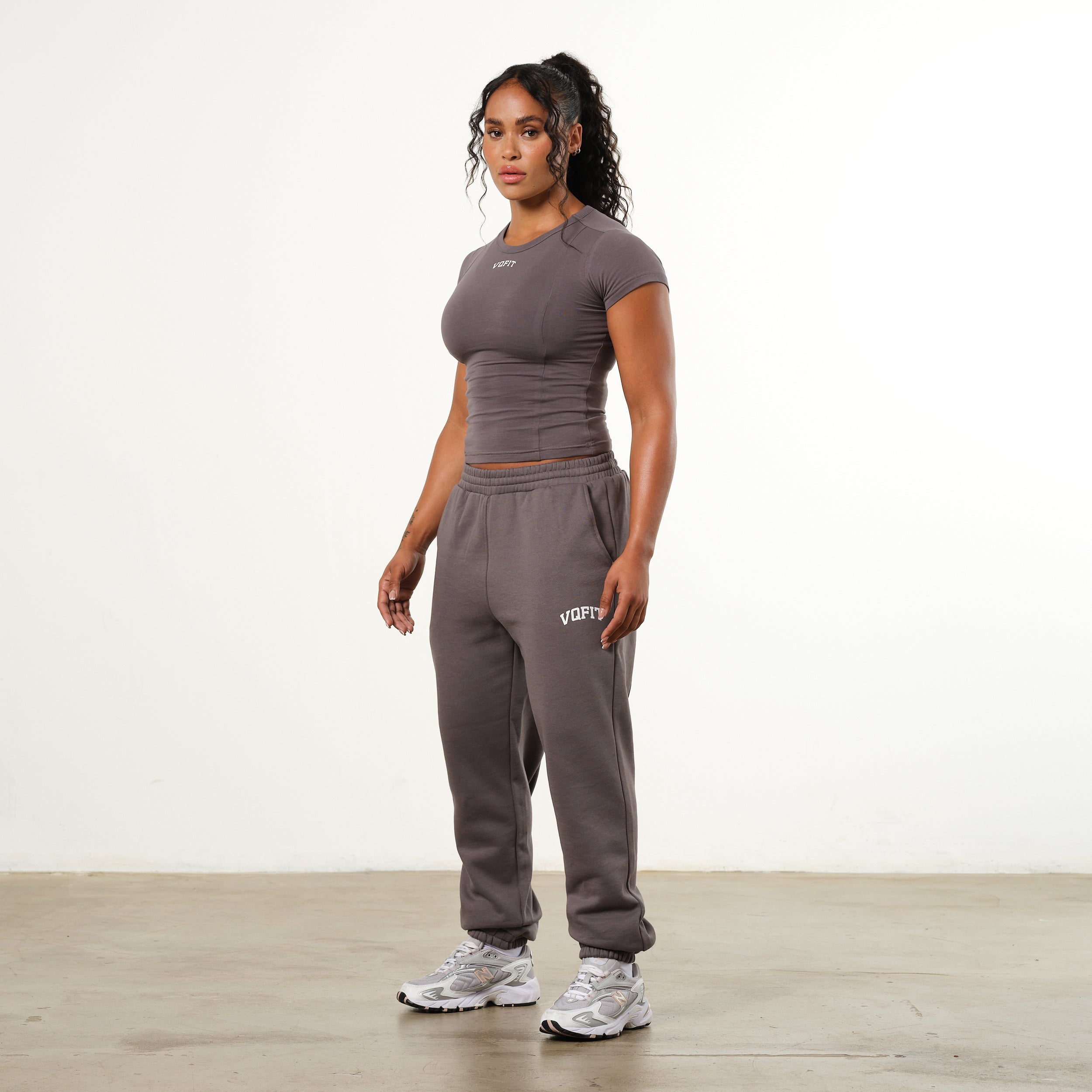 Vanquish Graphite Grey VQFIT Cap Sleeve T Shirt