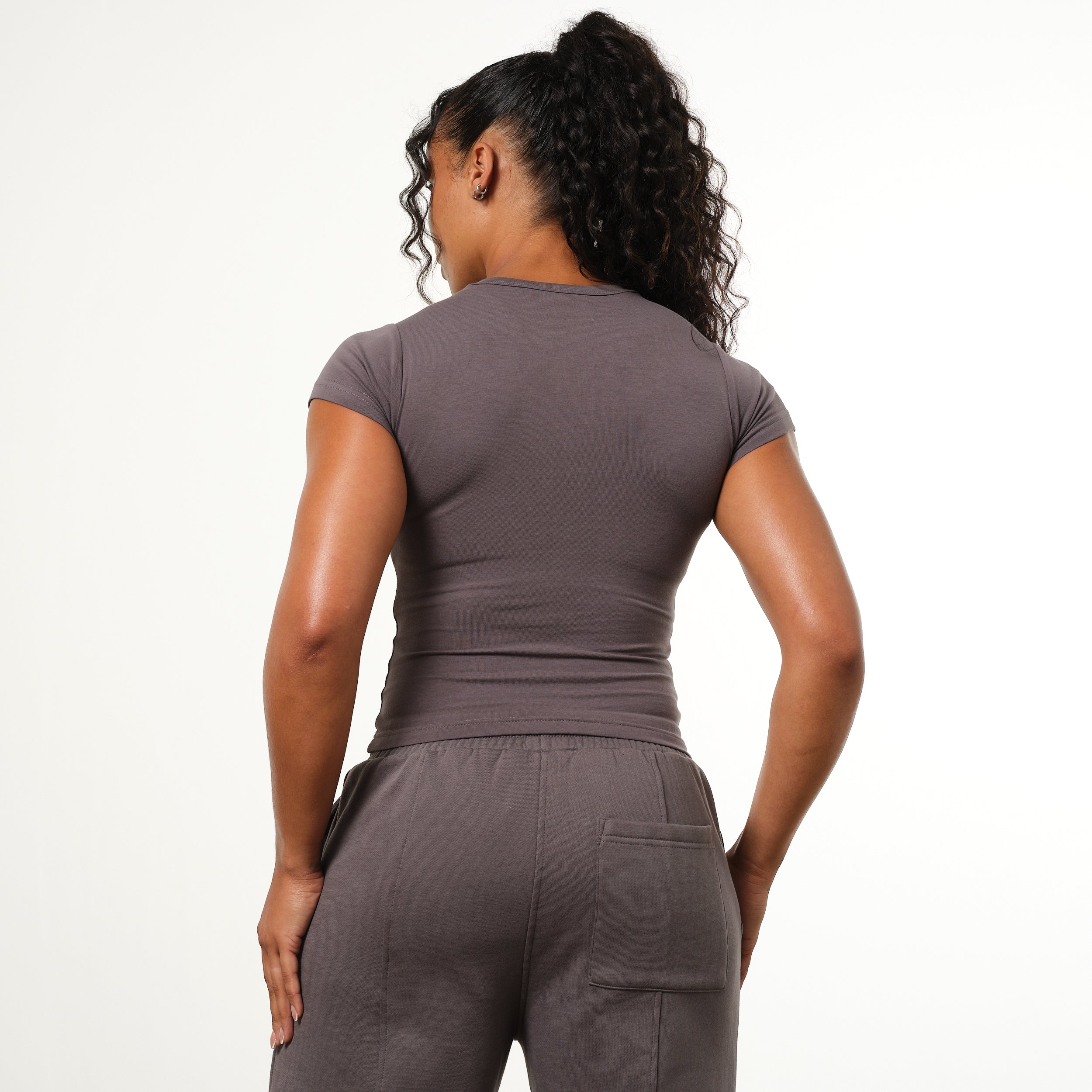 Vanquish Graphite Grey VQFIT Cap Sleeve T Shirt