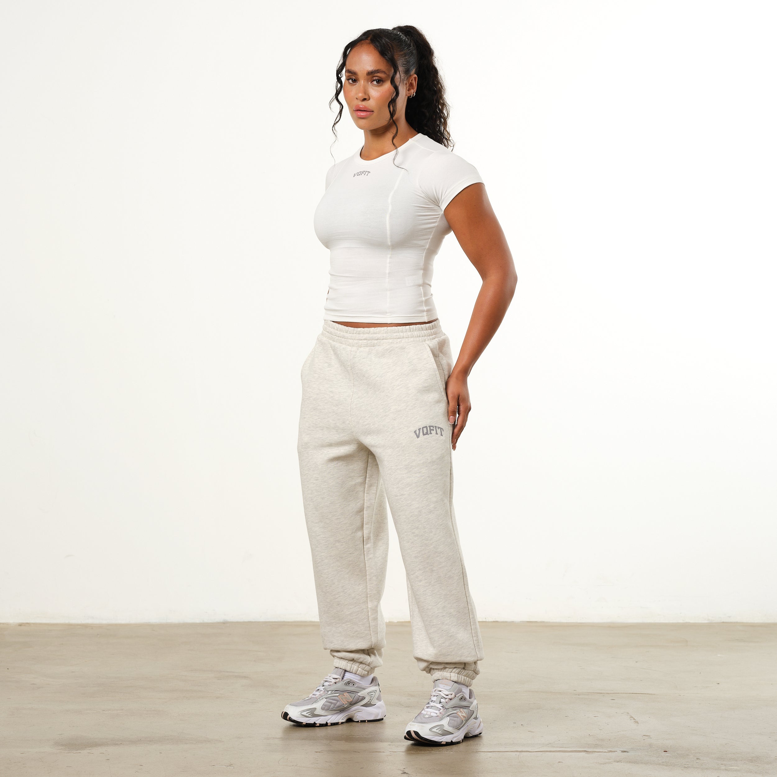 Vanquish White VQFIT Cap Sleeve T Shirt