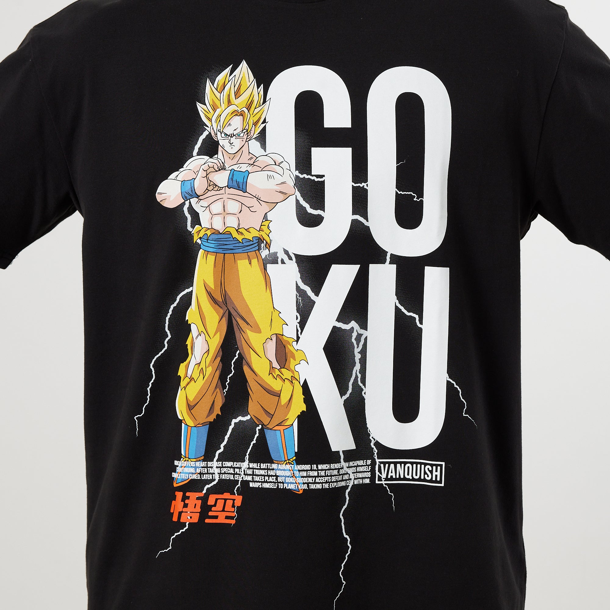 Vanquish DBZ CS Goku Black Oversized T Shirt