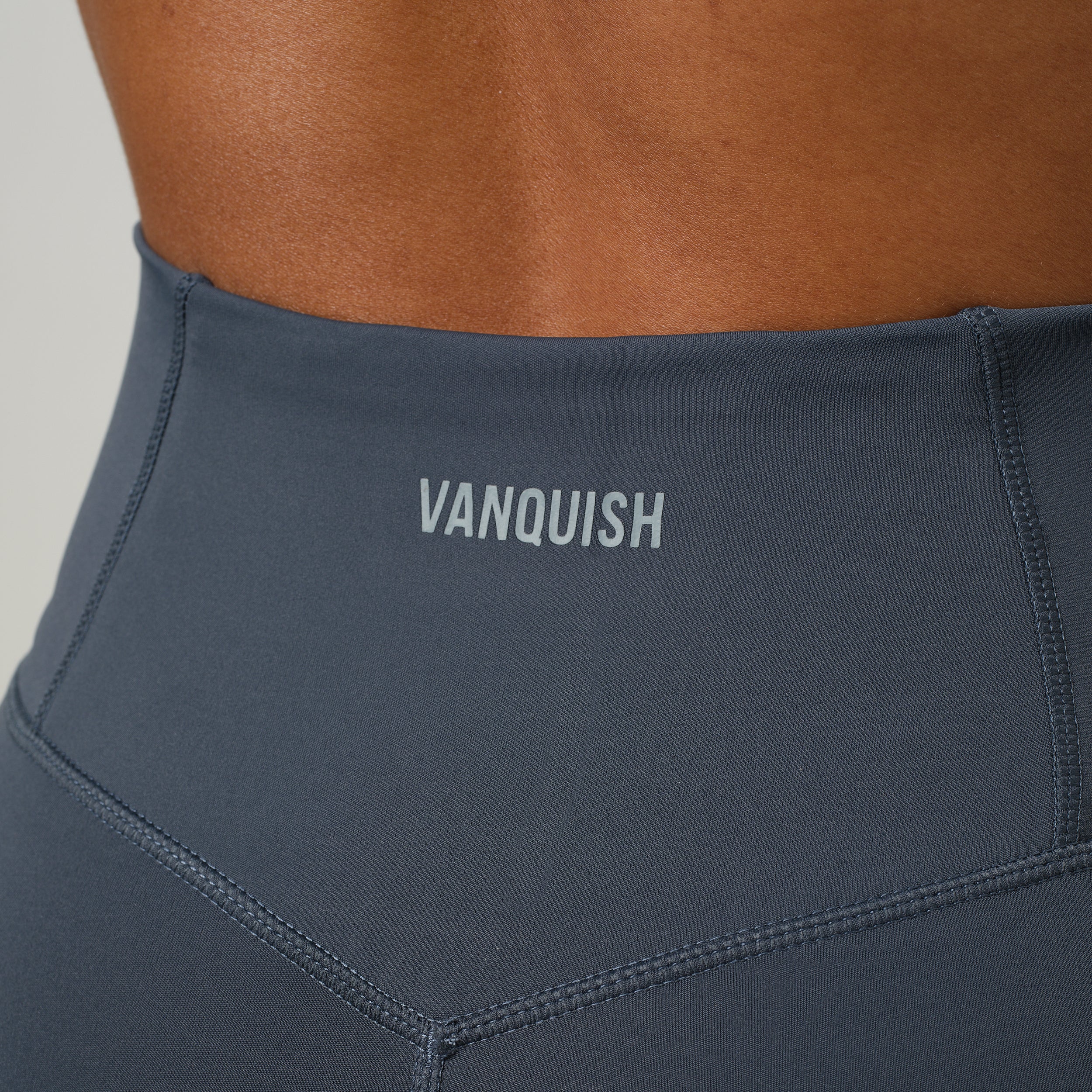 VANQUISH ENHANCE PETITE STEEL BLUE HIGH-WAIST LEGGING