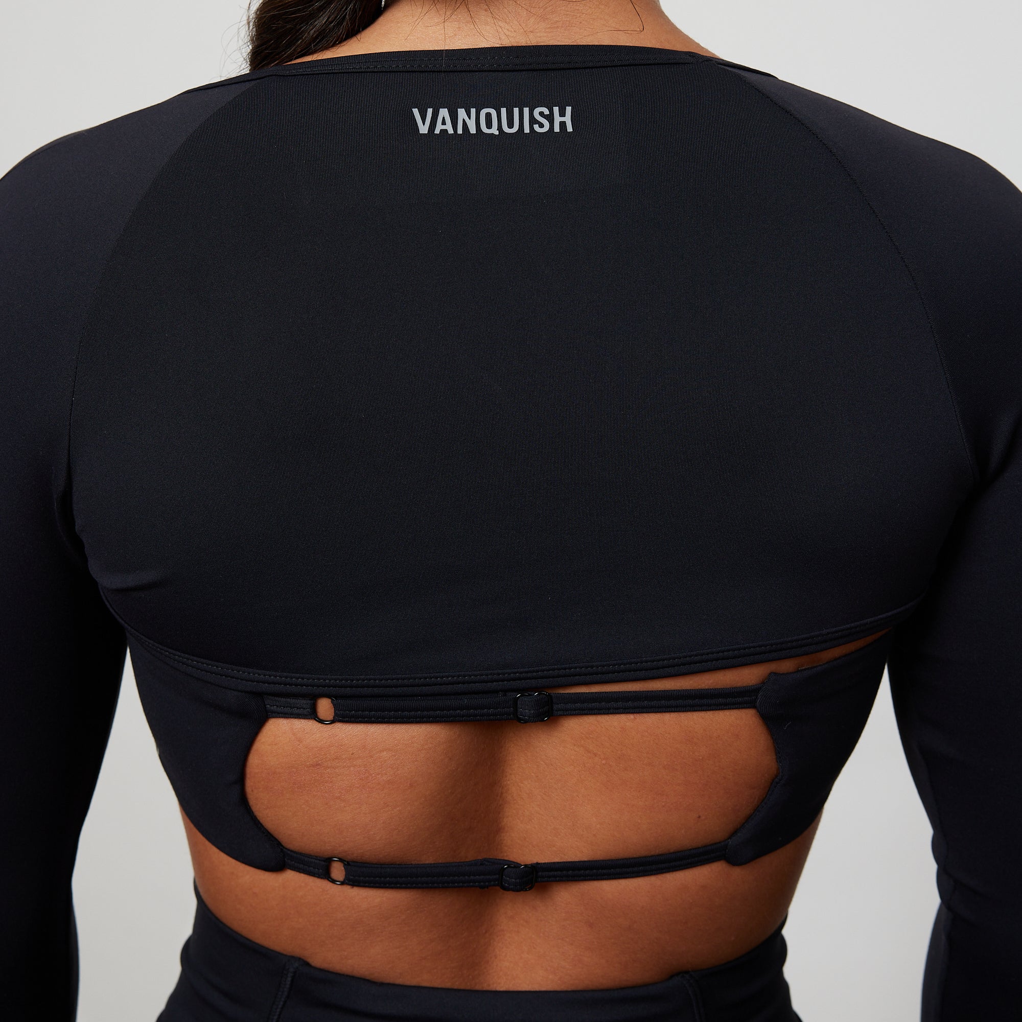 Vanquish Enhance Black Long Sleeve Shrug