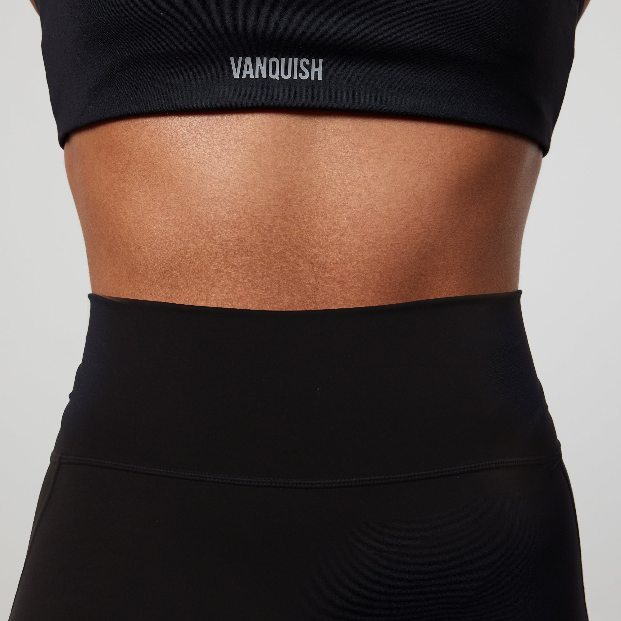 Vanquish Enhance Black Petite High-Waist Flared Leggings