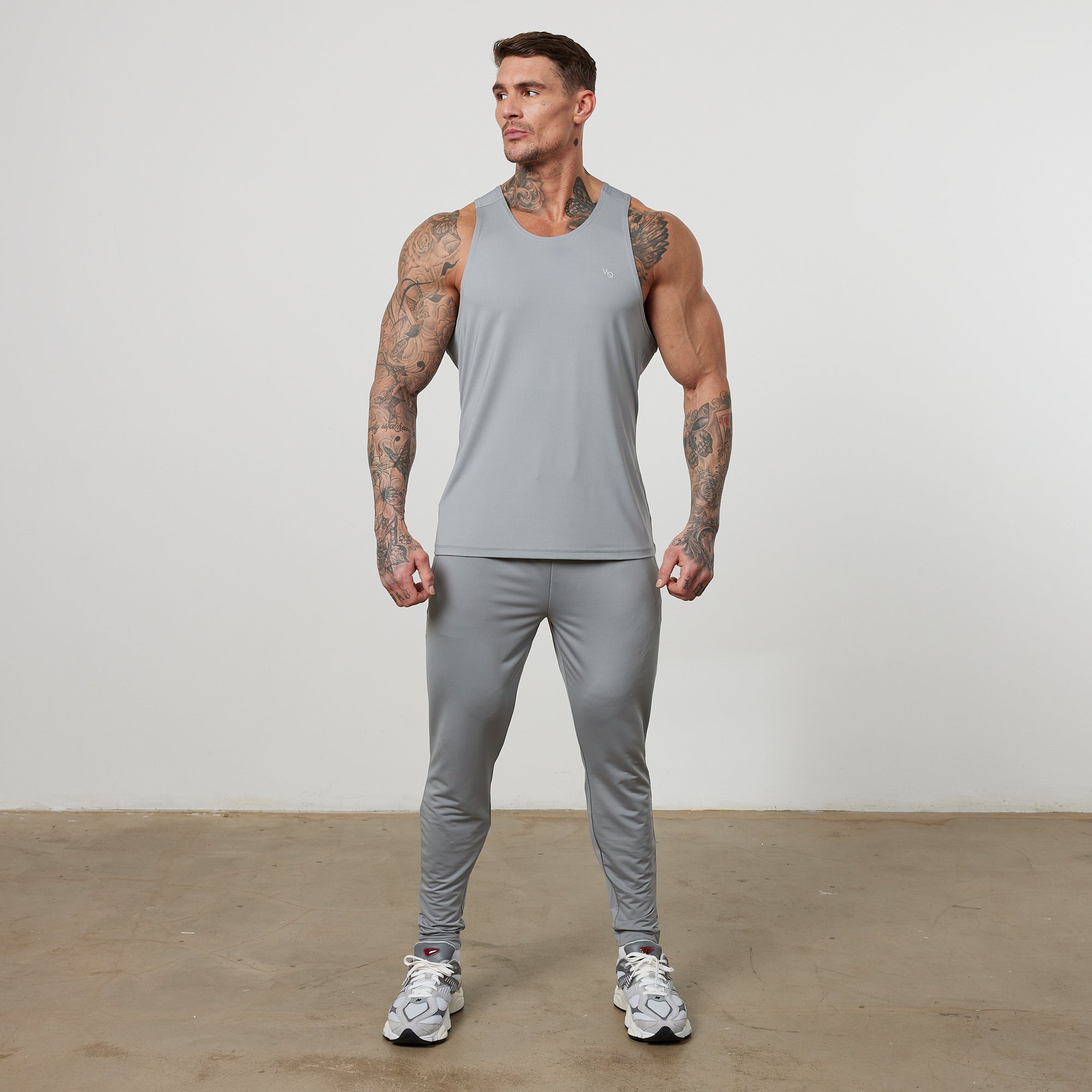 Vanquish Essential Steel Grey Performance Tank Top