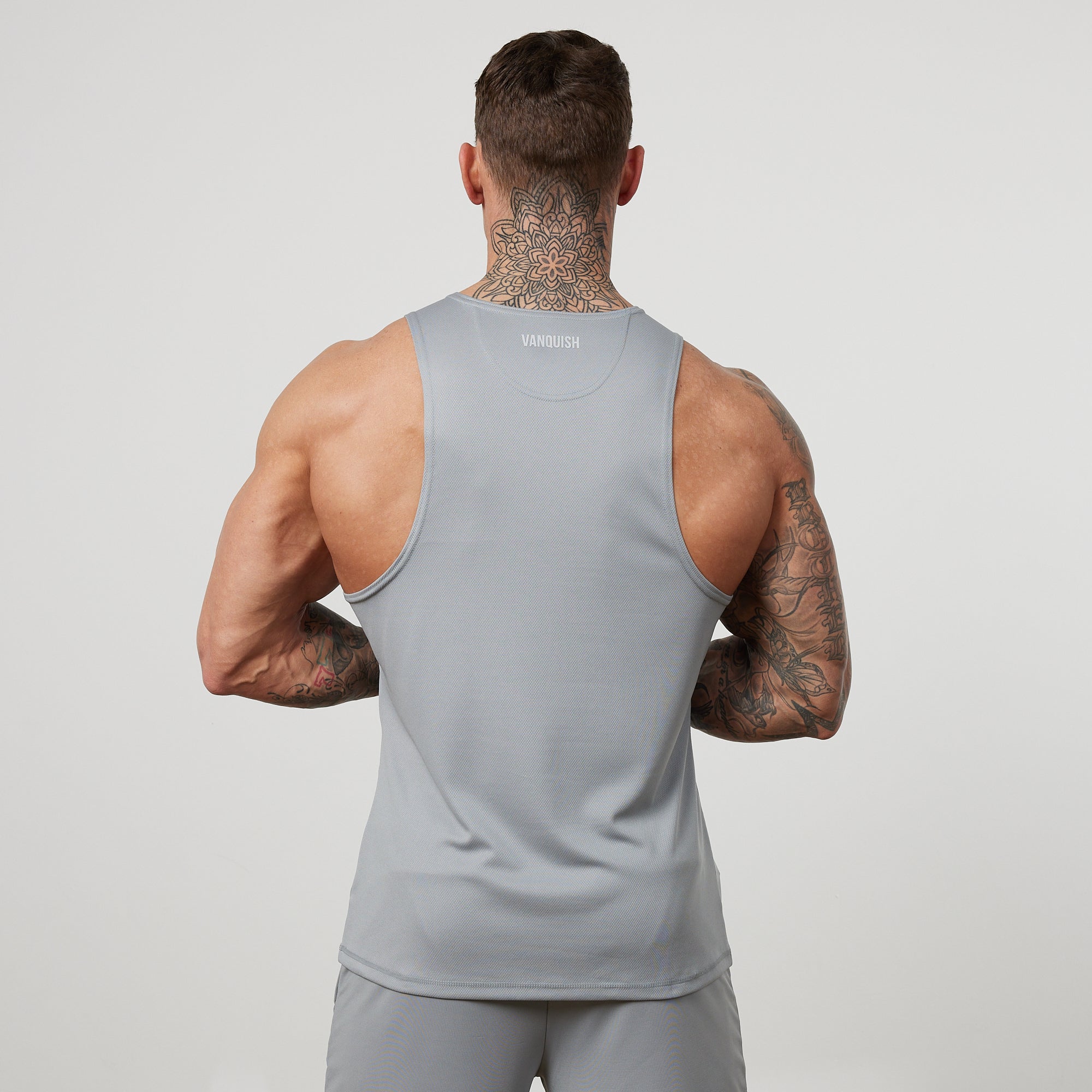 Vanquish Essential Steel Grey Performance Tank Top