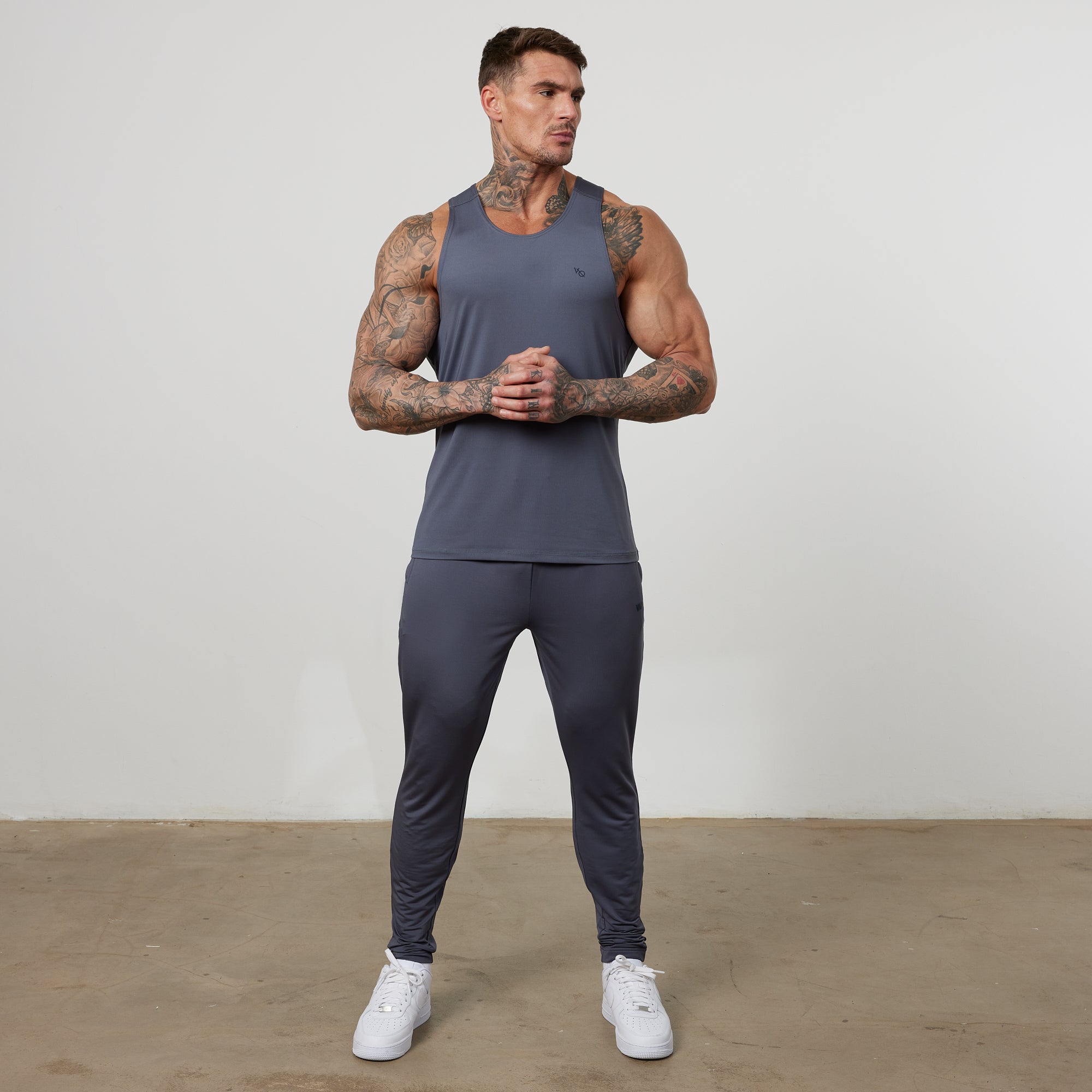 Vanquish Essential Denim Blue Performance Tank Top