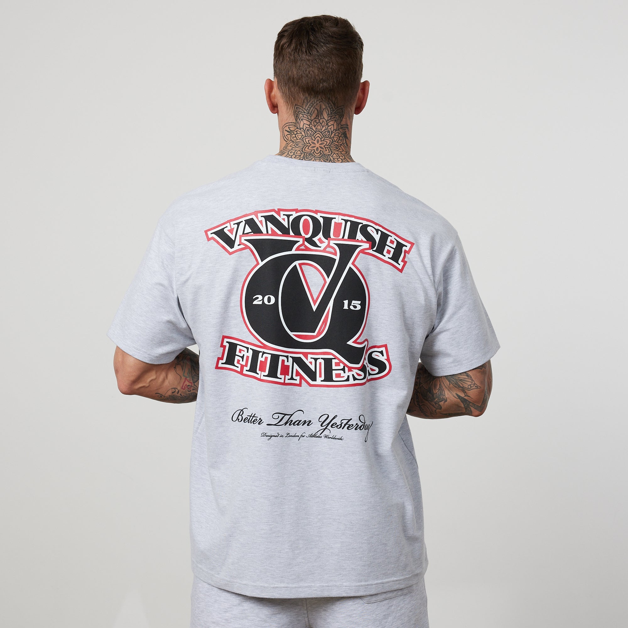 Vanquish TSP Light Grey VQ Interlock Oversized T Shirt